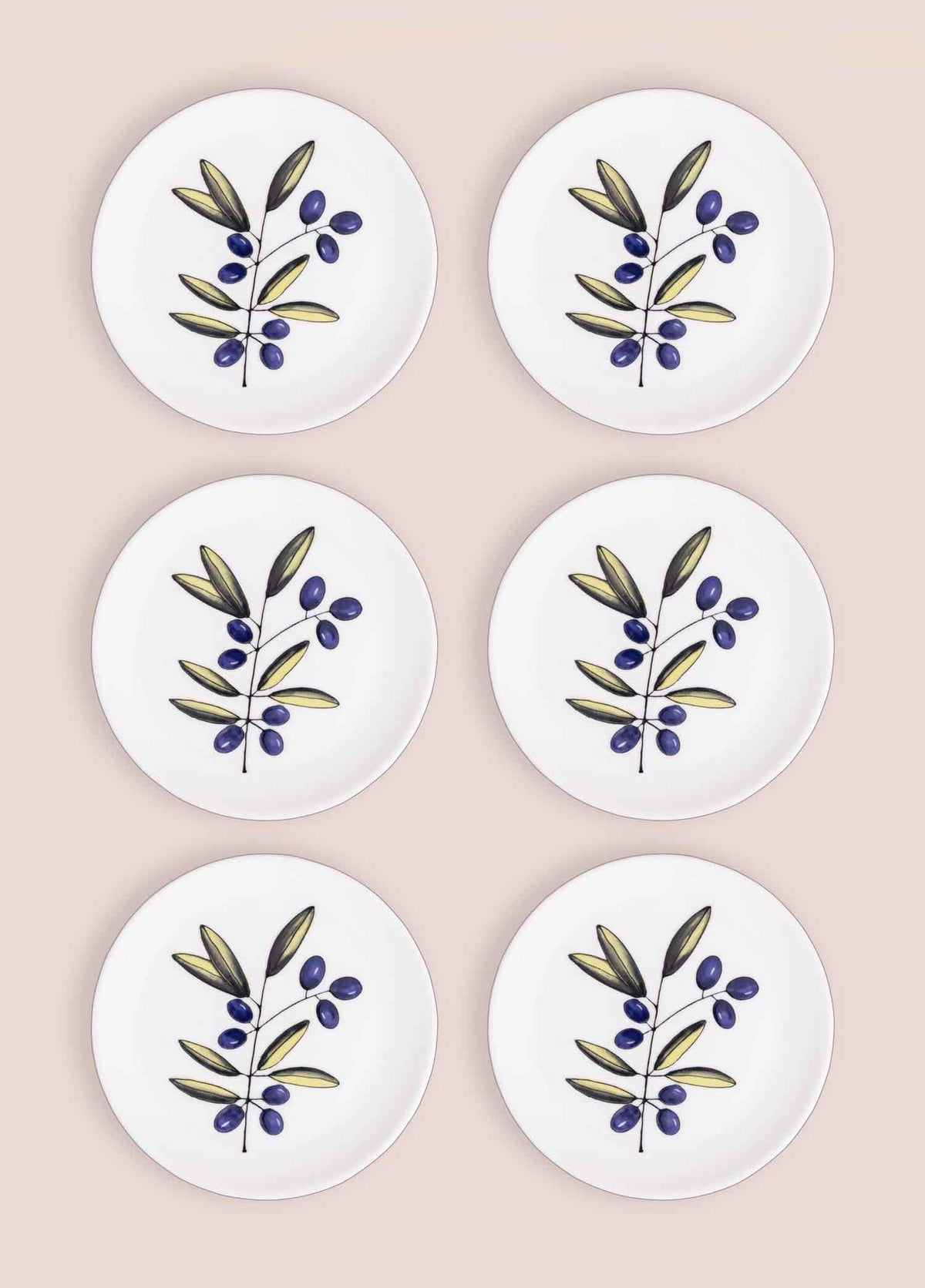 Olivos Pasta Tabağı 6Lı Set 19 Cm Ovs0001