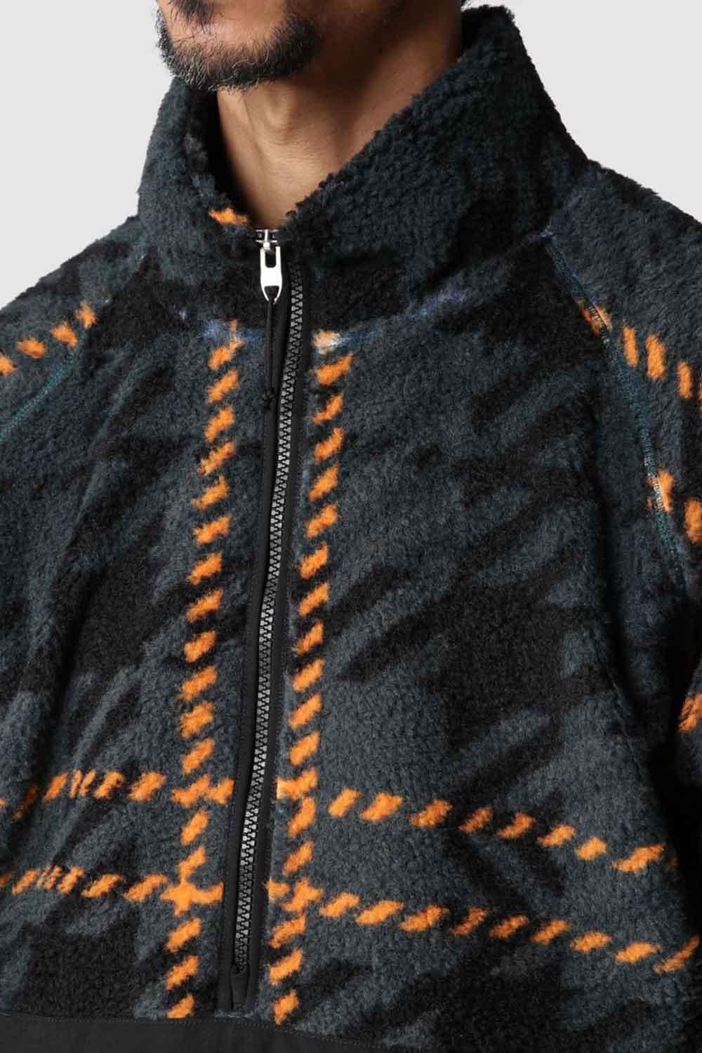 The North Face-Men Printed Ridge Fleece Quarter Zip-Sweatshirts & Hoodies-4-milagron.live