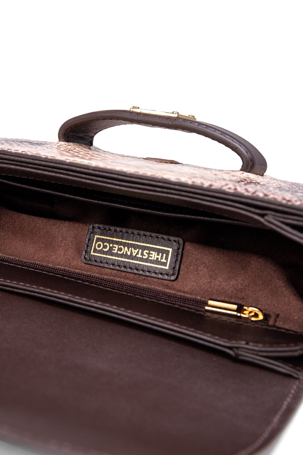 Thestance.co-GRACE - Limited Edition Snake Leather Shoulder Bag-Omuz Çantası-4-milagron.live