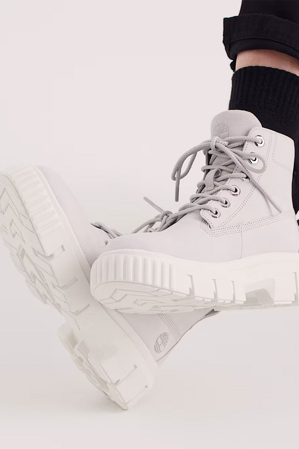 Timberland-Greyfield Mid Lace-Up Gri Kadın Bot-Bot-8-milagron.live