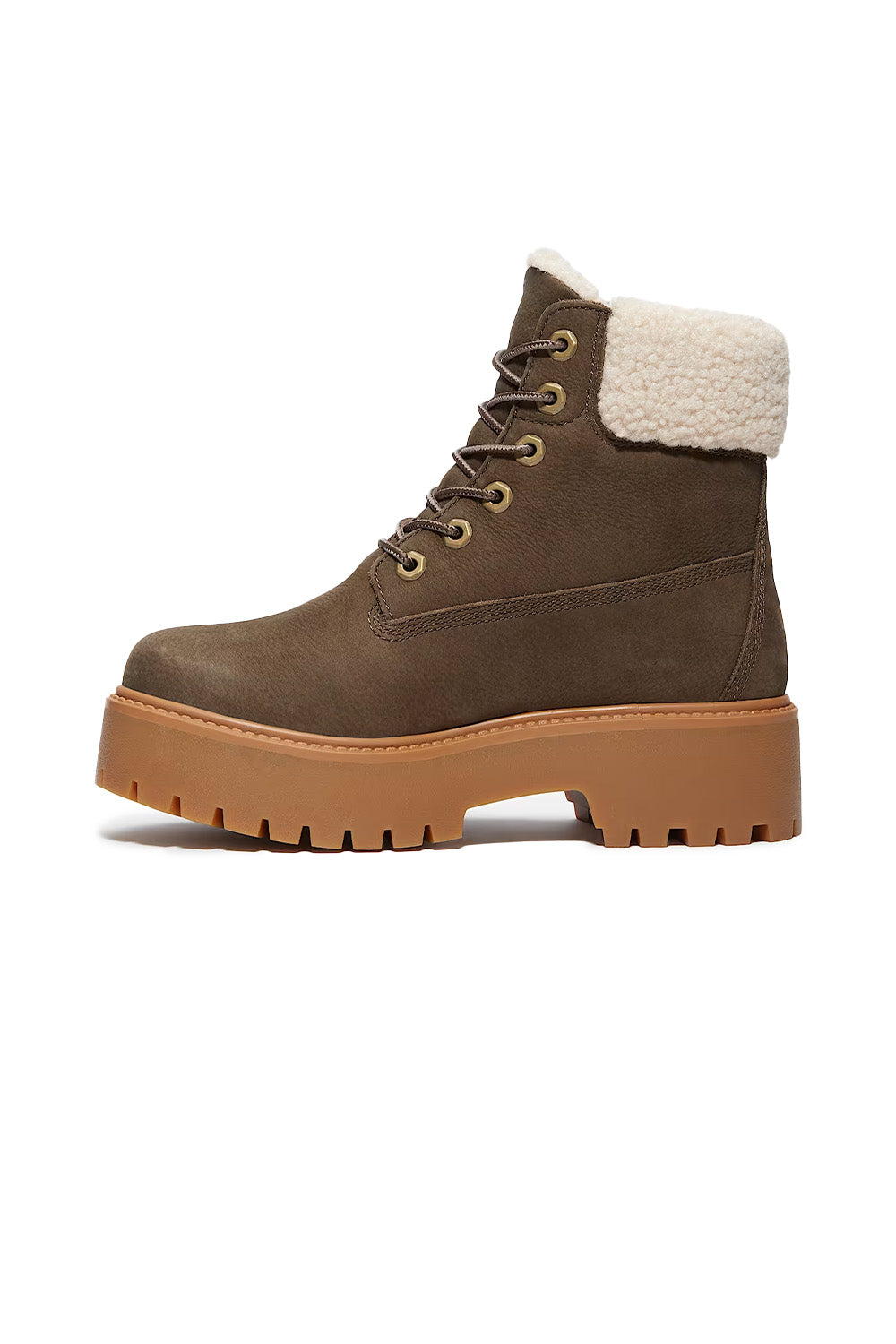 Timberland-Stone Street Mid Warm Su Geçirmez Koyu Kahverengi Bot-Bot-6-milagron.live