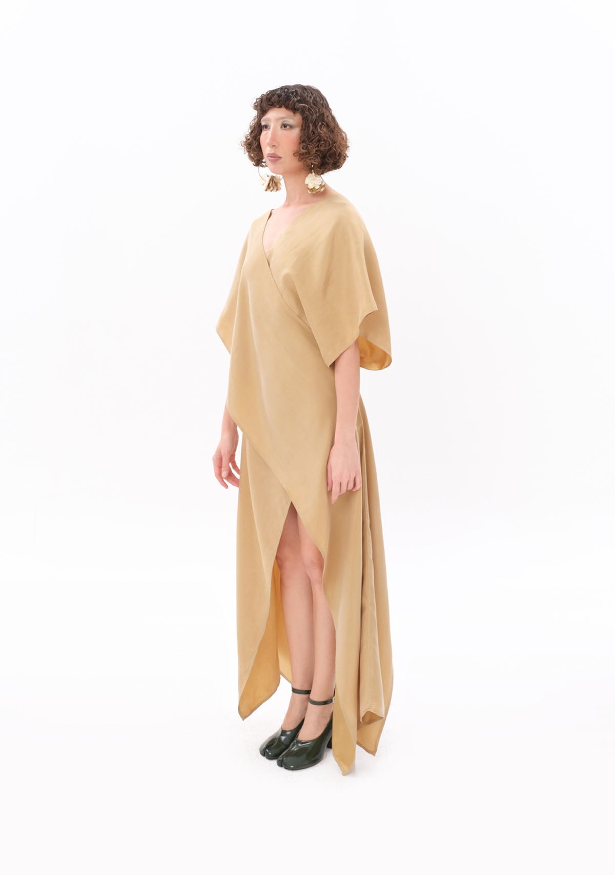 Tiny-Bej Luxe Tencel™ Elbise-Elbise-3-milagron.live