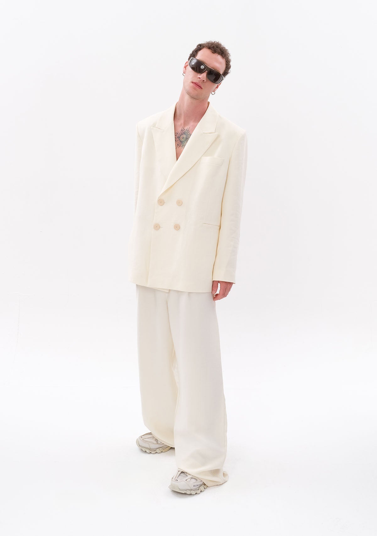 Tiny-Beyaz Tencel™ Blazer-Ceket-10-milagron.live