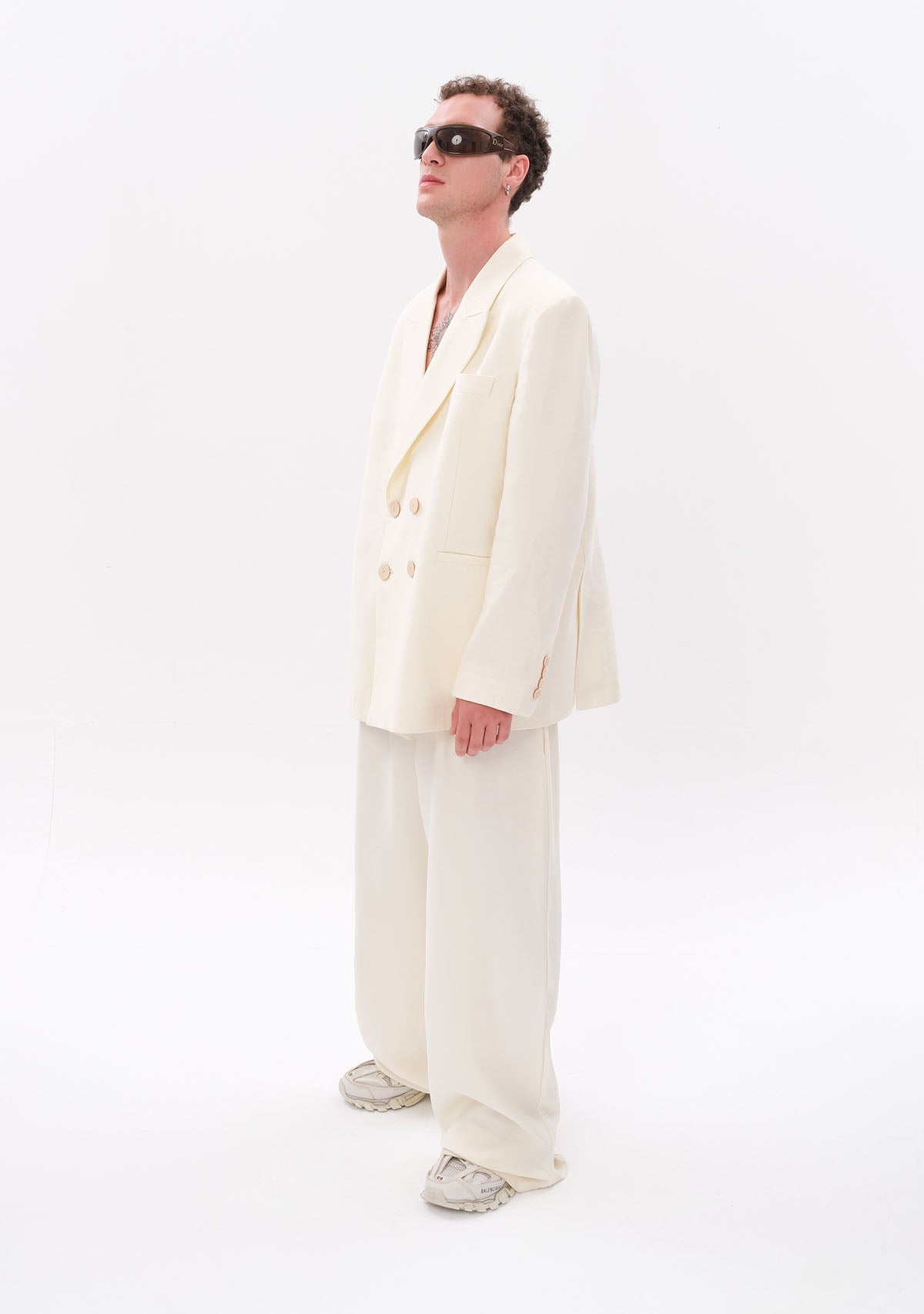 Tiny-Beyaz Tencel™ Blazer-Ceket-11-milagron.live