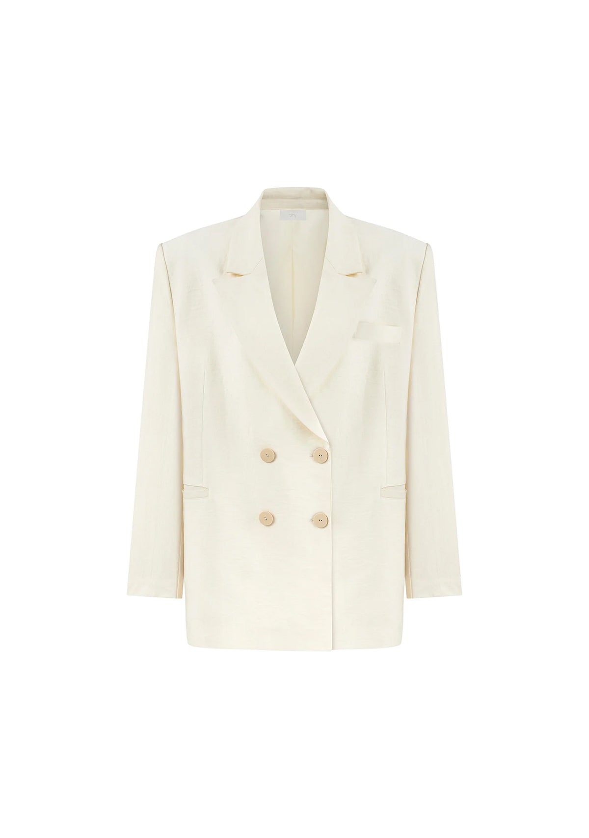 Tiny-Beyaz Tencel™ Blazer-Ceket-12-milagron.live