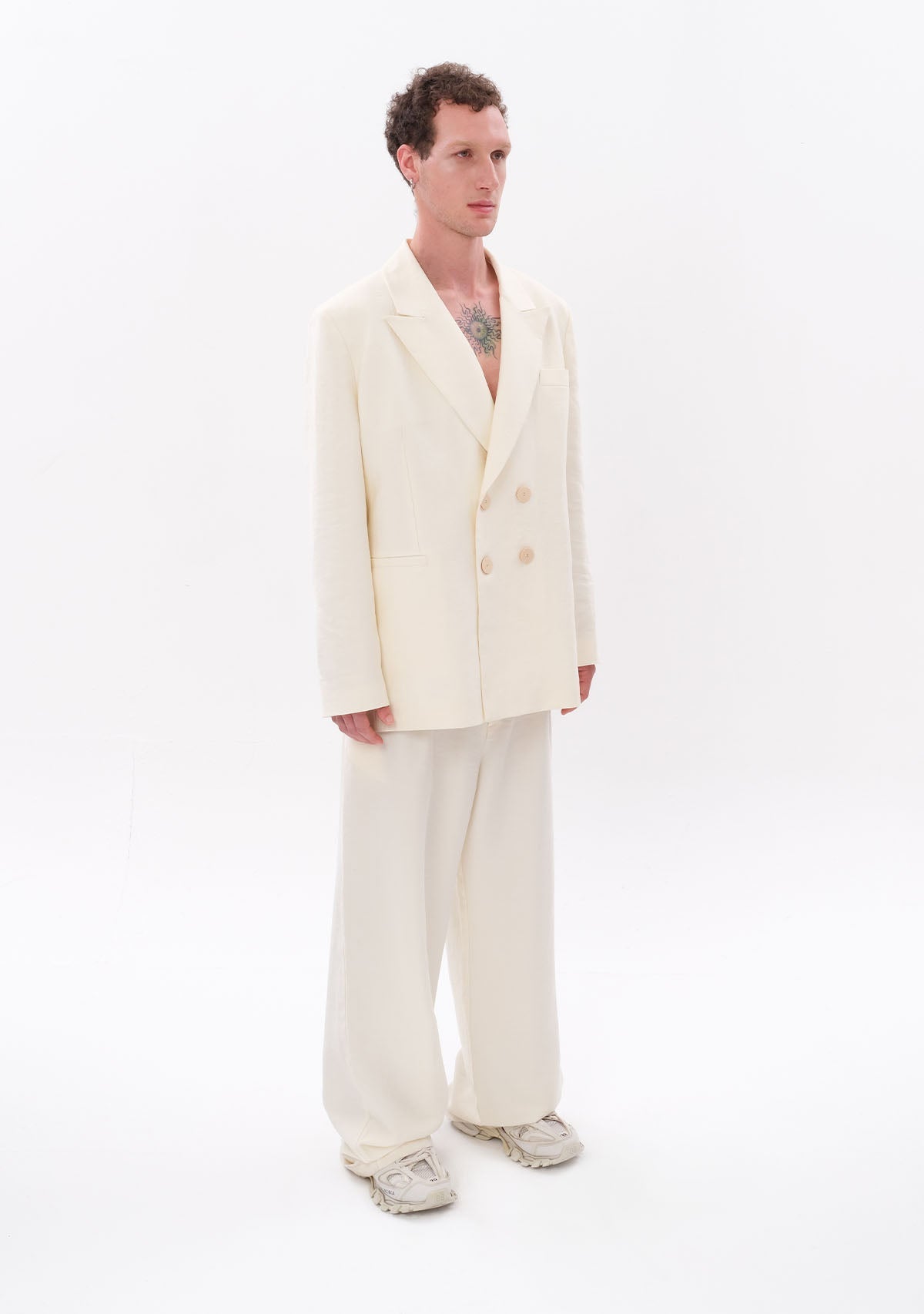 Tiny-Beyaz Tencel™ Blazer-Ceket-8-milagron.live