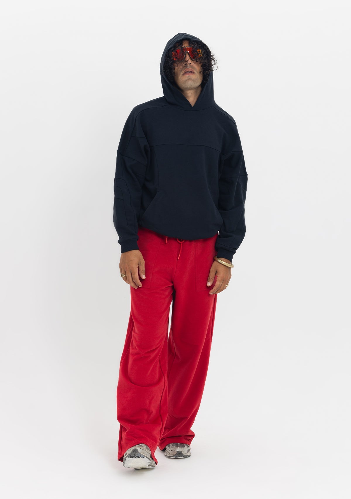 Tiny-Dikiş Detaylı Kapüşonlu Oversize Siyah Sweatshirt-Sweatshirts & Hoodies-10-milagron.live