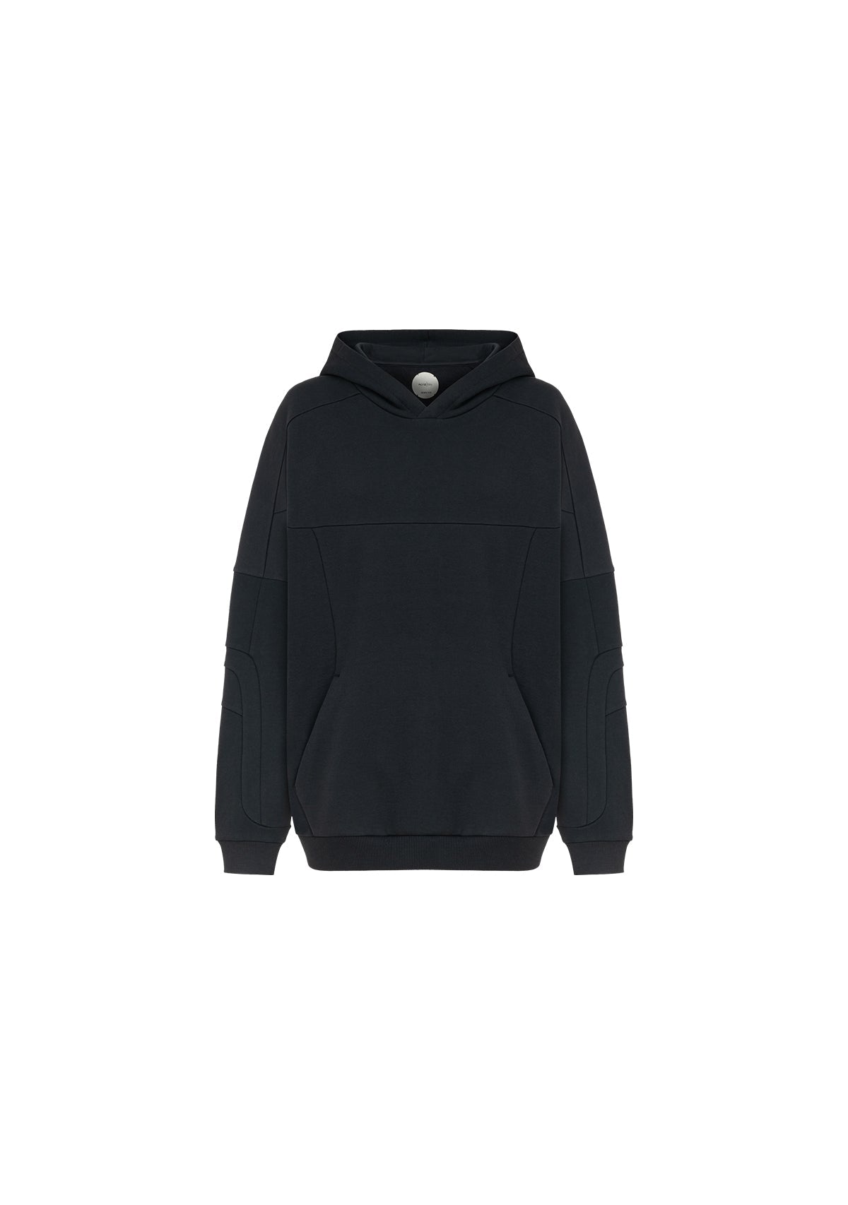 Tiny-Dikiş Detaylı Kapüşonlu Oversize Siyah Sweatshirt-Sweatshirts & Hoodies-11-milagron.live