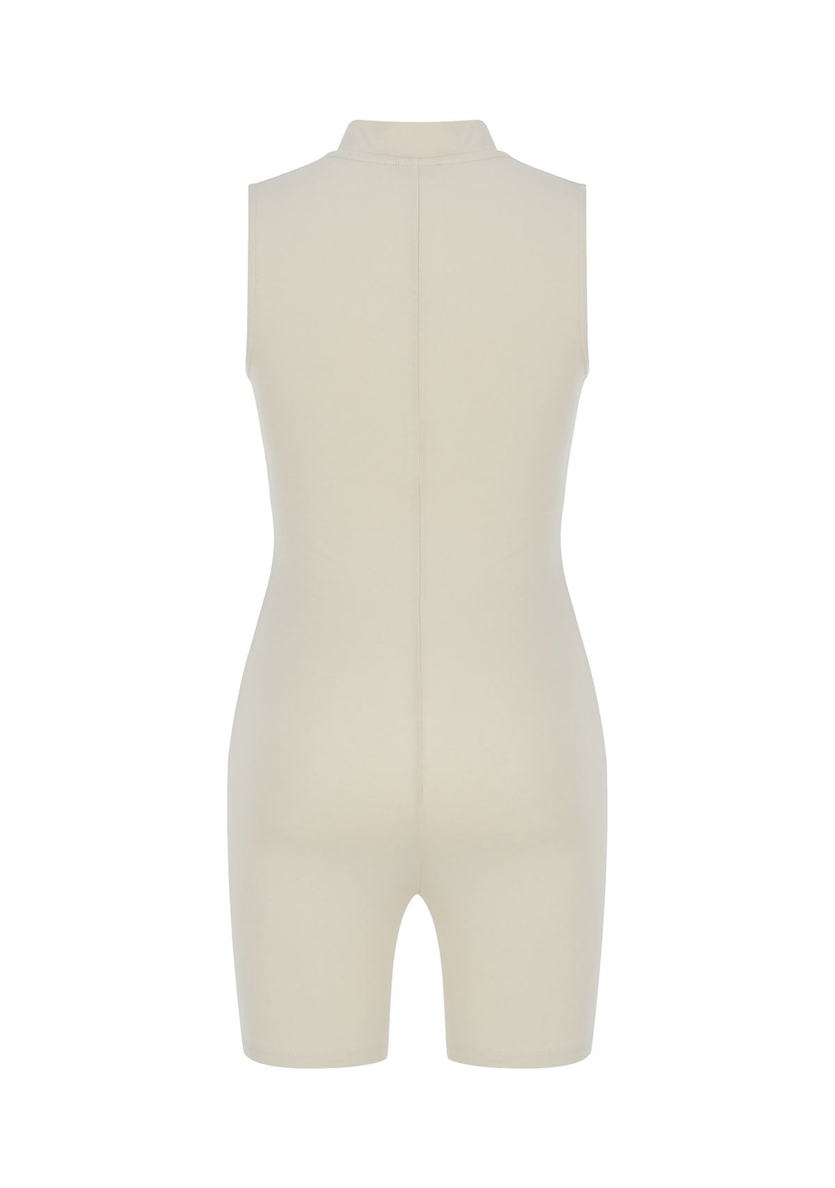 Tiny-Krem Önden Fermuarlı Şort Bodysuit-Bodysuit-8-milagron.live