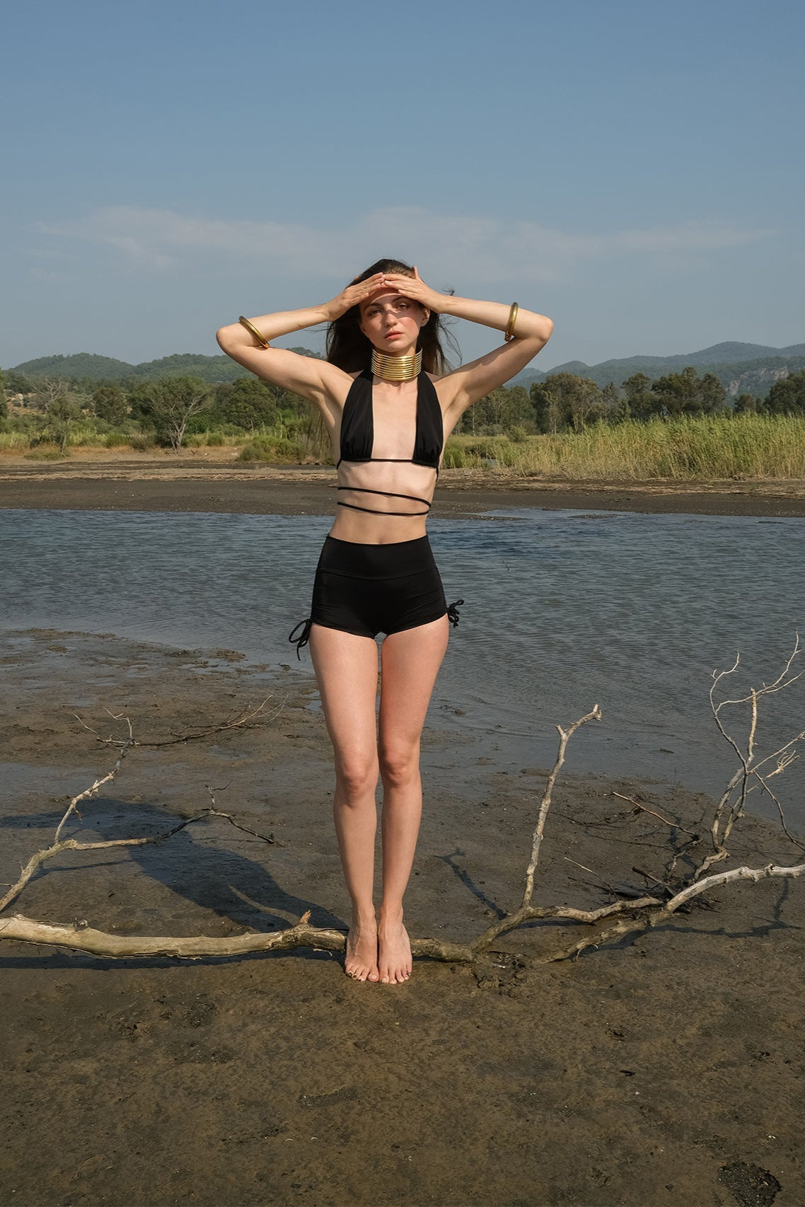 Tiny-Siyah Bağlamalı Bikini üstü-Bikini + Mayo-1-milagron.live