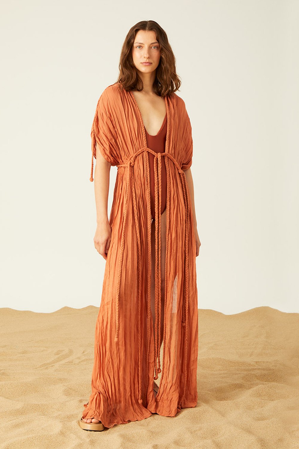 Towdoo-Theano Kimono Elbise – Kiremi̇t-Elbise-1-milagron.live