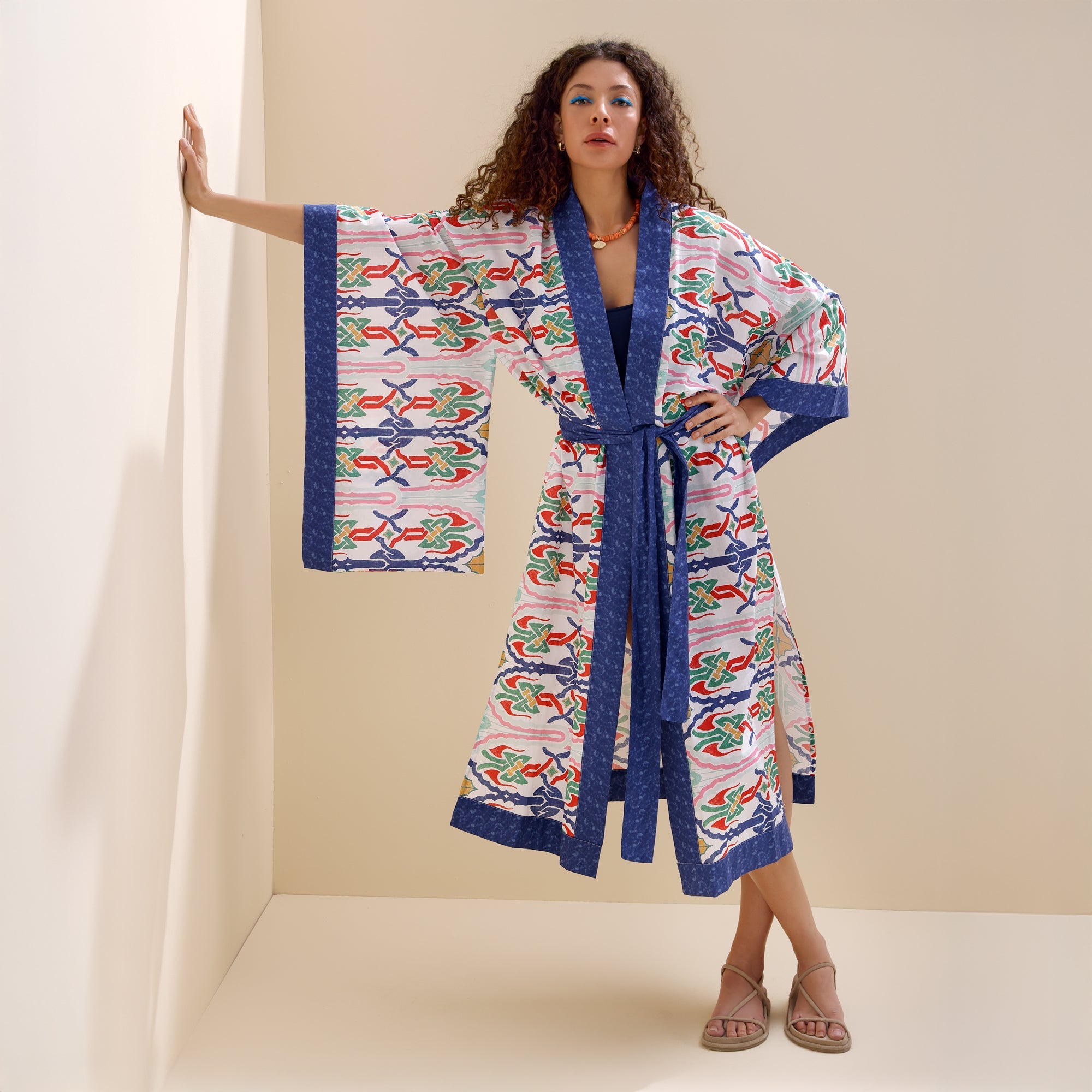 Harem Mavi Kaftan