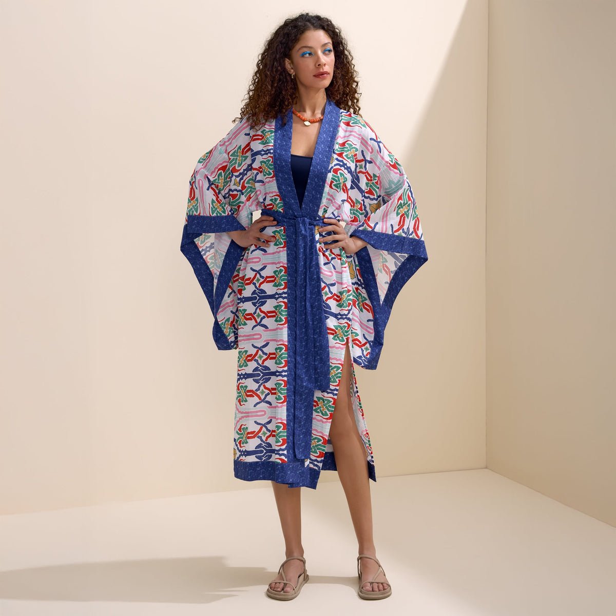 Harem Mavi Kaftan