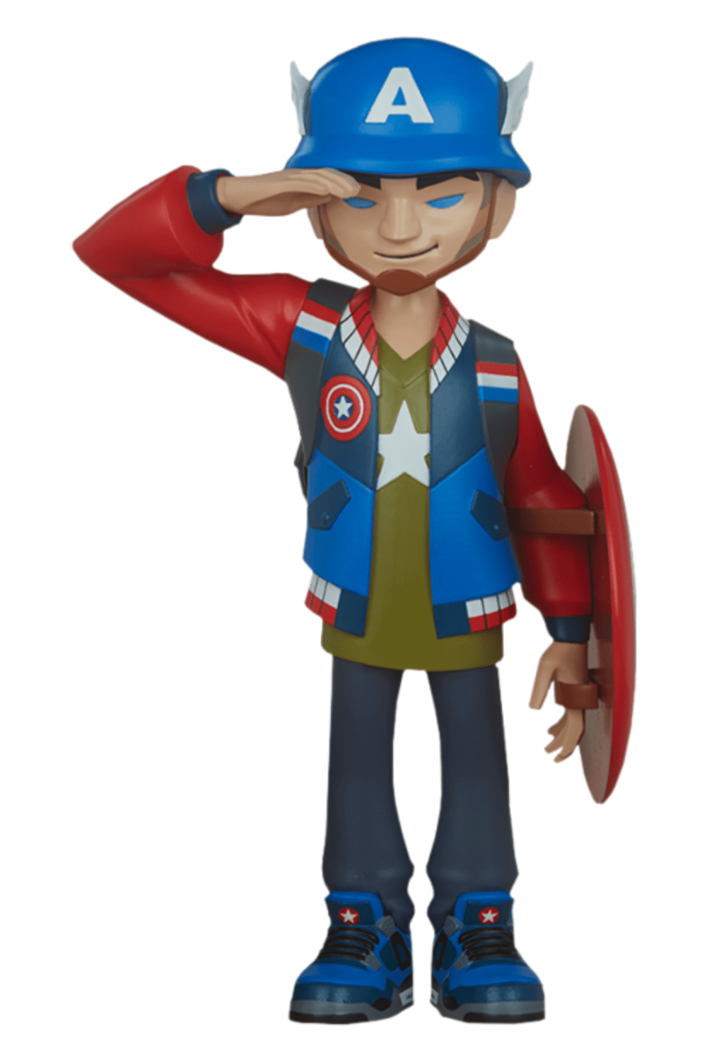 Unruly Industries-Captain America Designer Collectible Toy by kaNO-Heykel-1-milagron.live