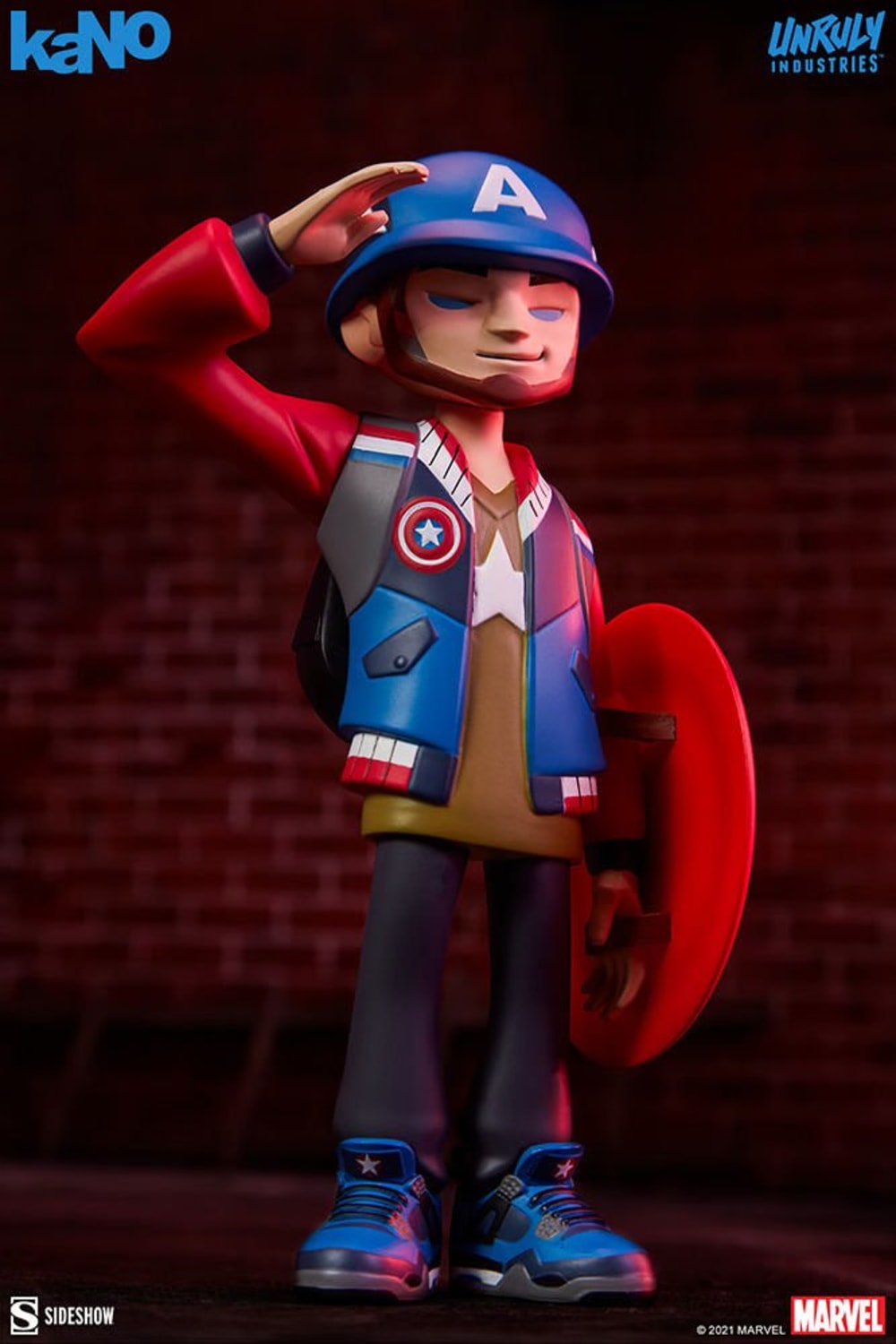 Unruly Industries-Captain America Designer Collectible Toy by kaNO-Heykel-4-milagron.live