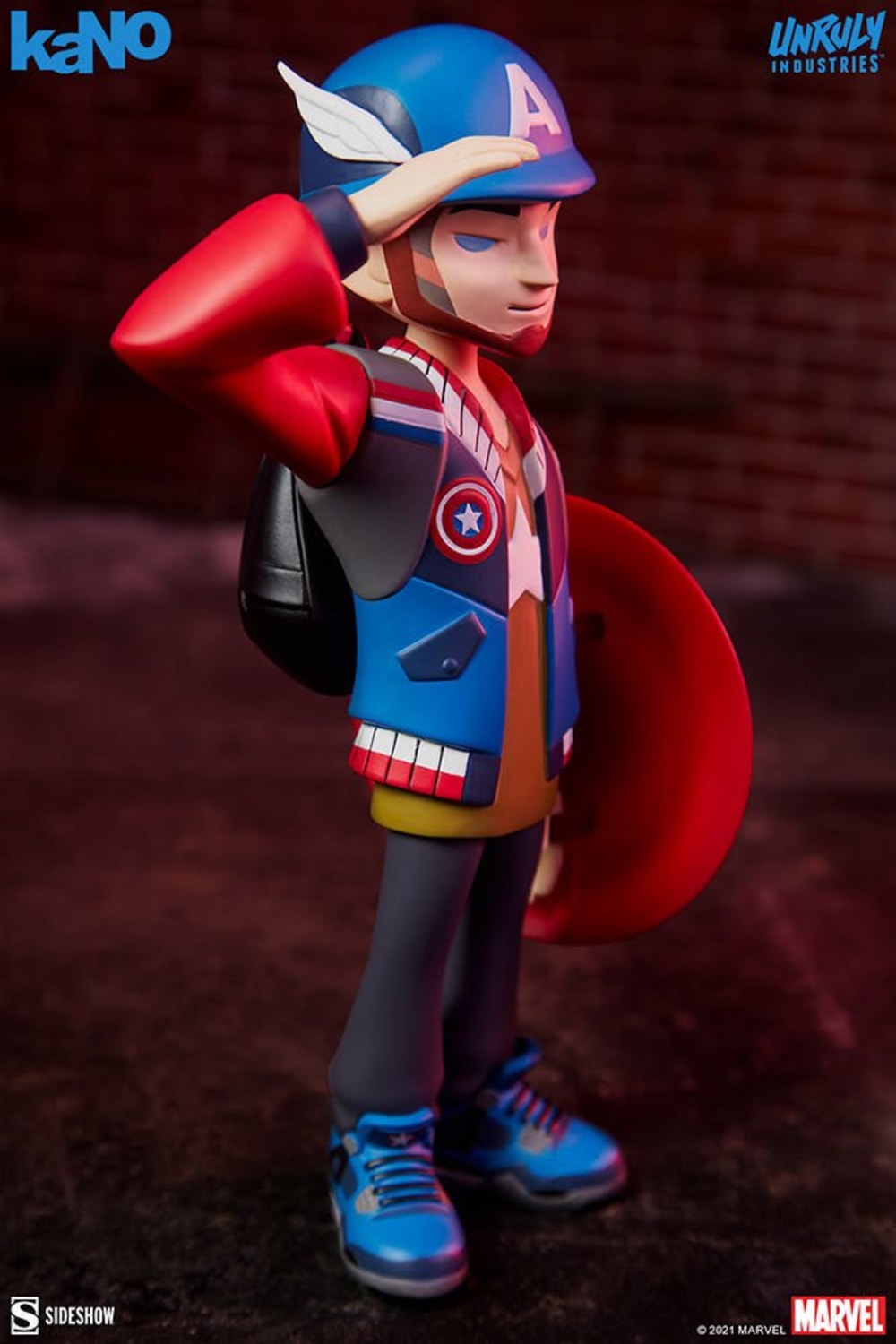 Unruly Industries-Captain America Designer Collectible Toy by kaNO-Heykel-5-milagron.live