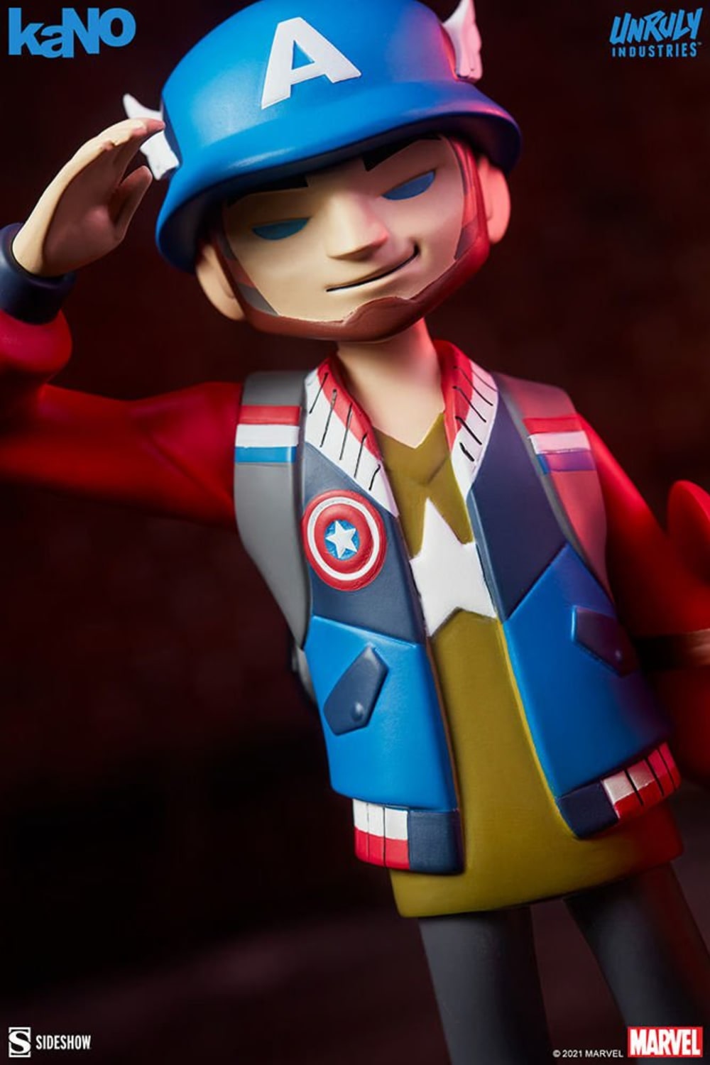 Unruly Industries-Captain America Designer Collectible Toy by kaNO-Heykel-6-milagron.live