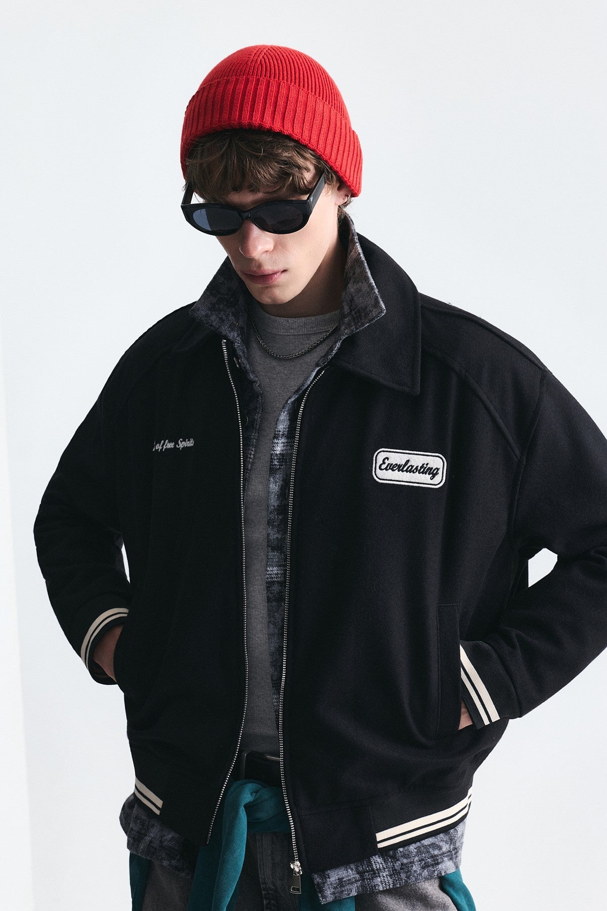 Boxy Fit Baskılı Mont