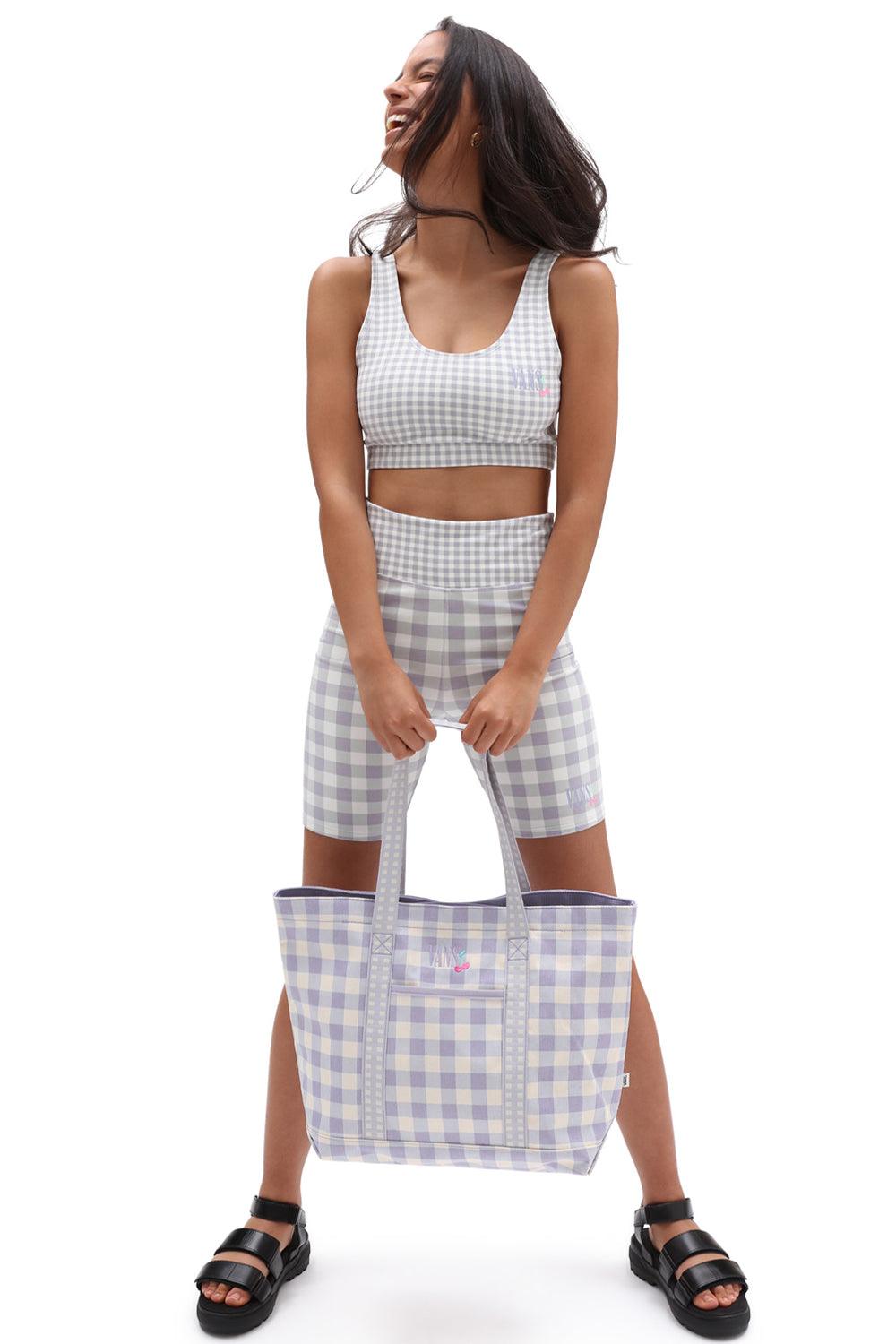 Vans-Mixed Up Gingham Bralette Languid Lavender-Crop Top-1-milagron.live