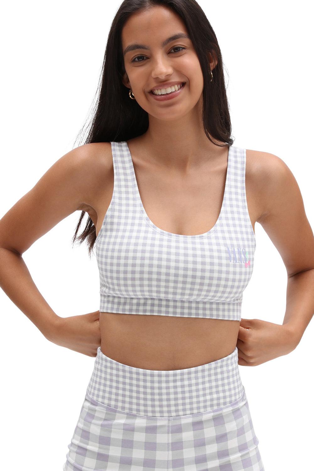 Vans-Mixed Up Gingham Bralette Languid Lavender-Crop Top-5-milagron.live