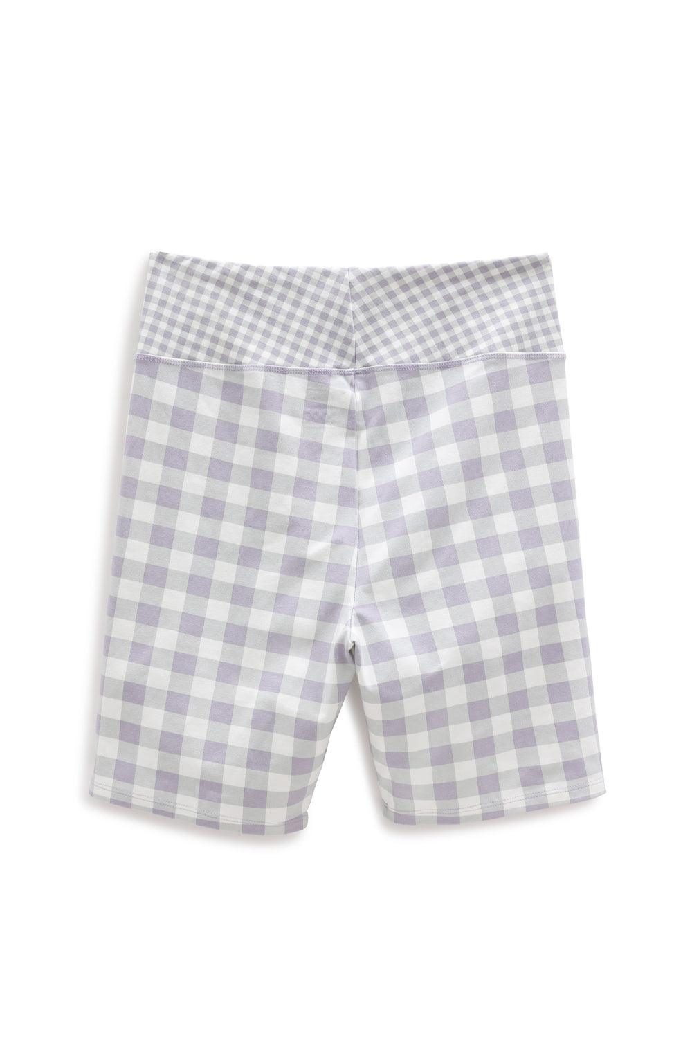 Vans-Mixed Up Gingham Legging Short Languid Lavender-Şort-6-milagron.live