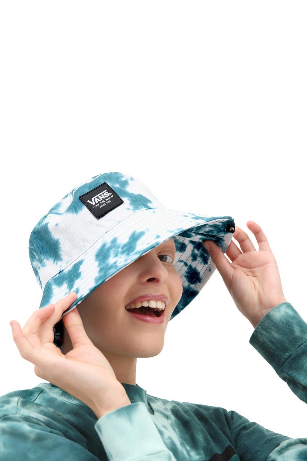 Vans-Step Up Bucket Hat Deep Teal/Marshmallow-Bucket Hat-1-milagron.live