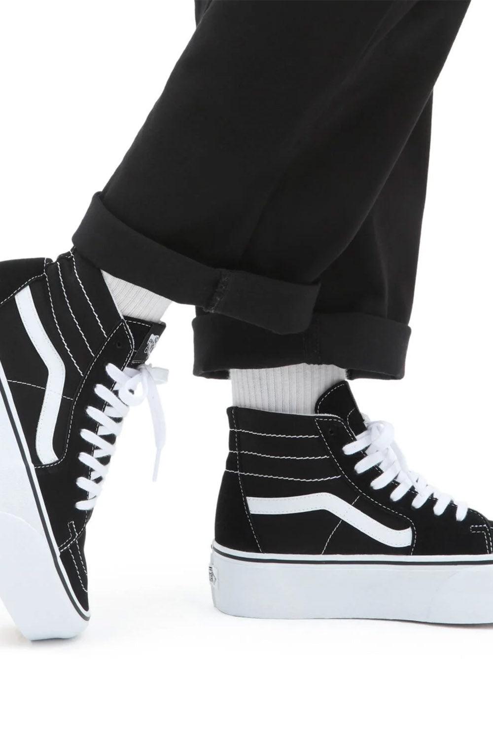 Vans-UA SK8-Hi Tapered Stackform BLACK/TRUE WHITE-Sneakers-2-milagron.live