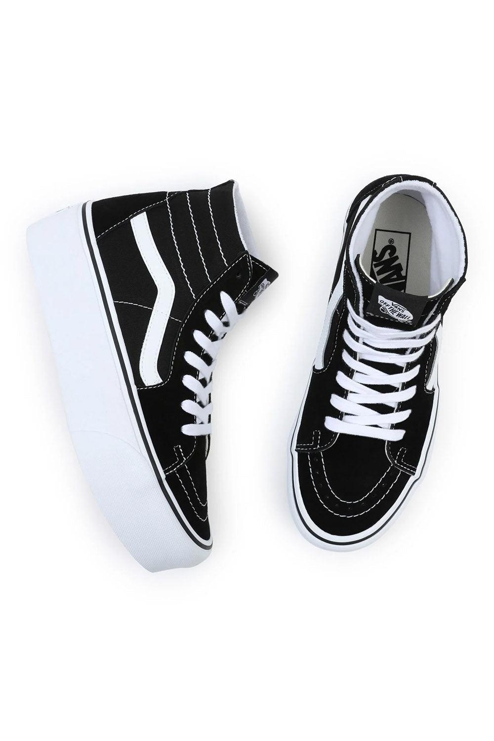Vans-UA SK8-Hi Tapered Stackform BLACK/TRUE WHITE-Sneakers-4-milagron.live