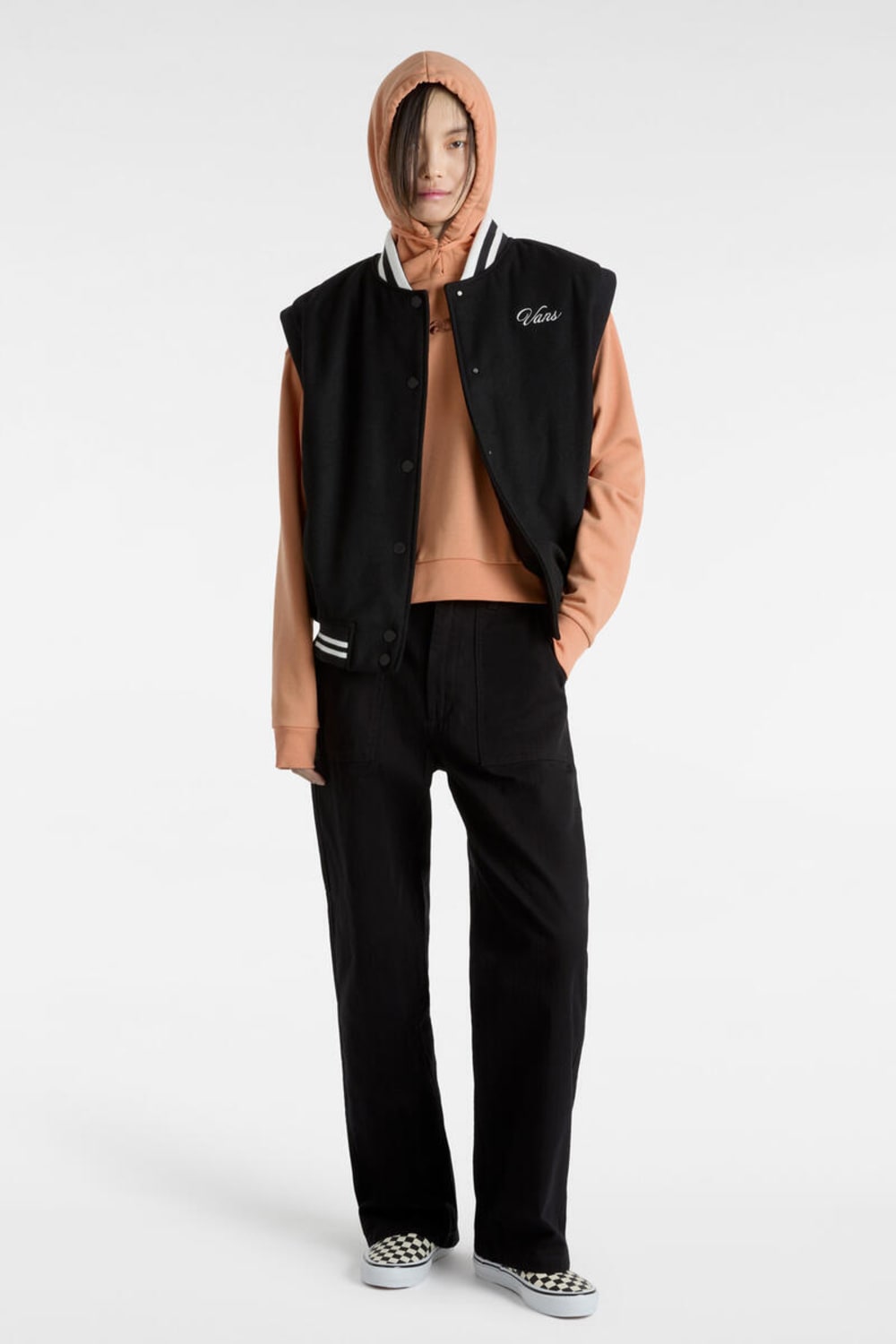 Vans-W Essential Ft Rlx Po Carnelian-Sweatshirts & Hoodies-5-milagron.live