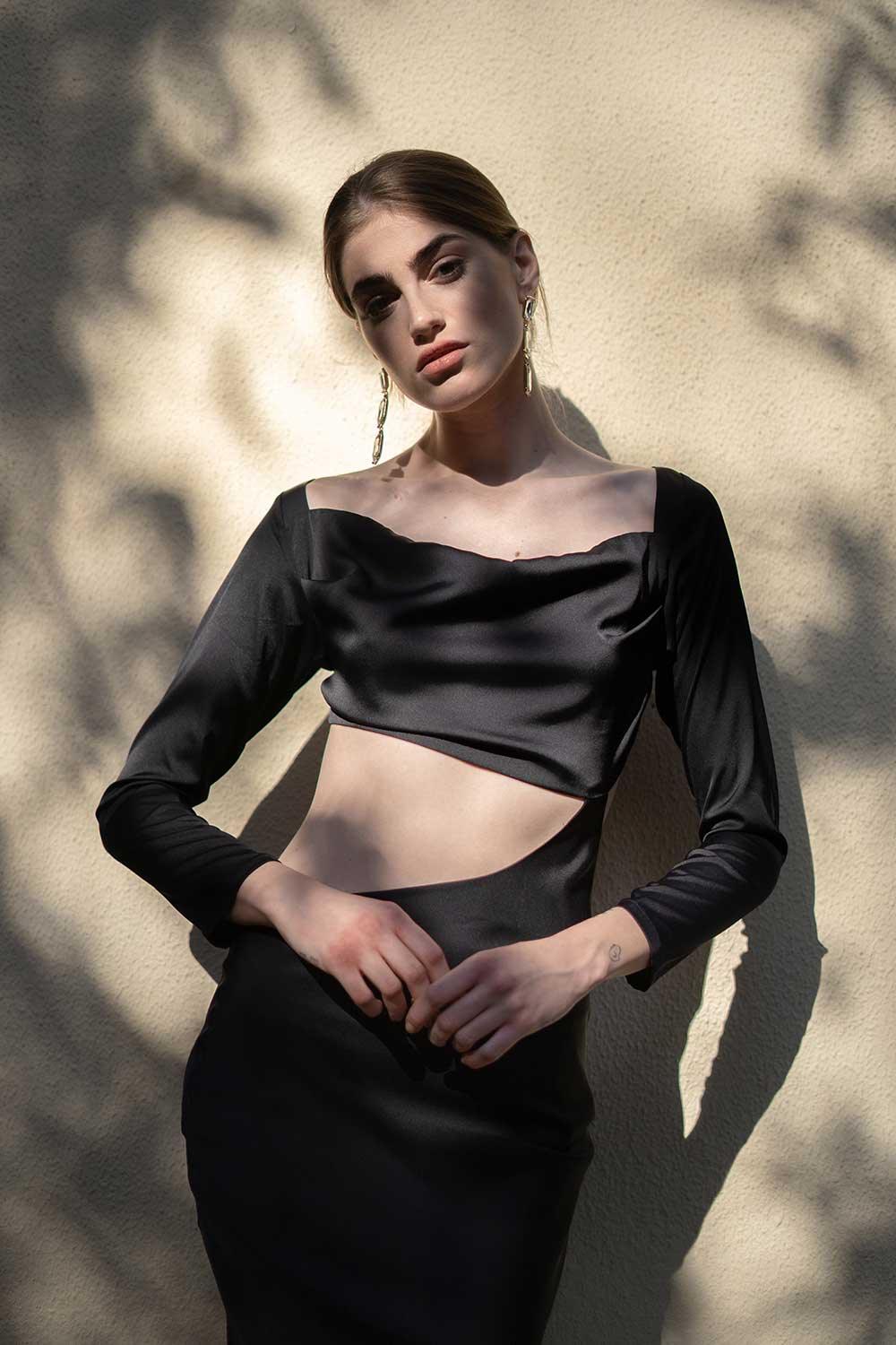 Veryself-Onyx Cut-out Dress-Elbise-3-milagron.live