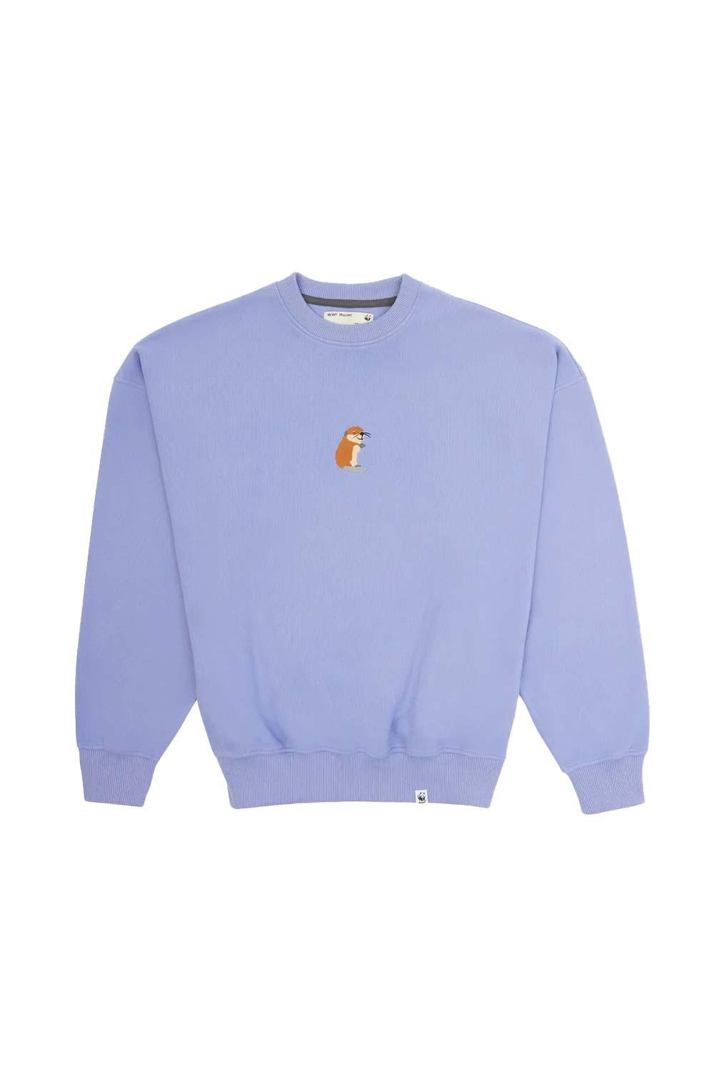 WWF Market-Beaver Kit Sweatshirt - Lilac-Sweatshirts & Hoodies-1-milagron.live