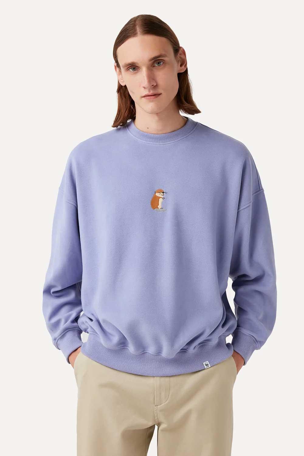 WWF Market-Beaver Kit Sweatshirt - Lilac-Sweatshirts & Hoodies-3-milagron.live