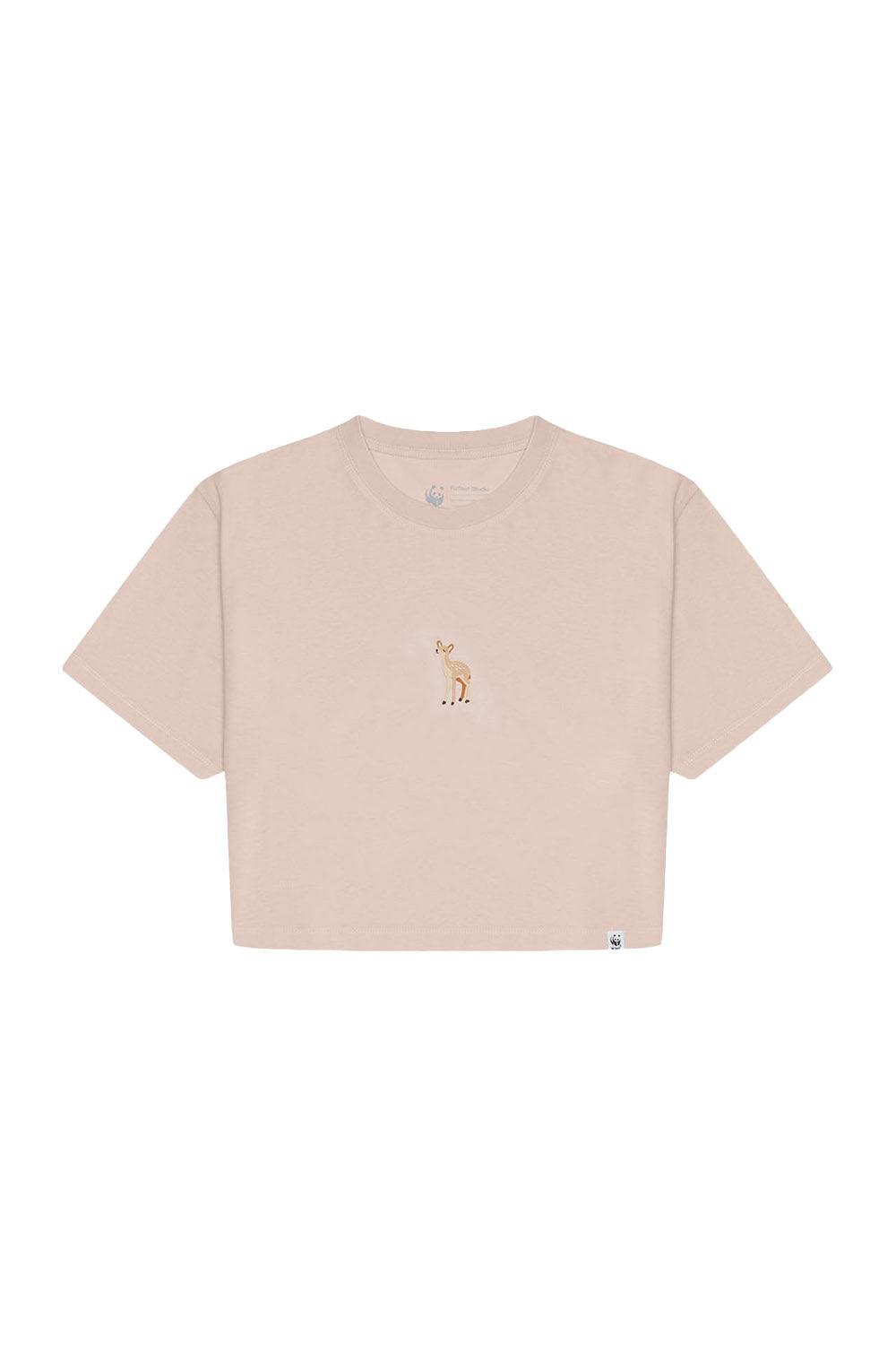 WWF Market-Ceylan Crop T-shirt - Gül Kurusu-T-Shirts-1-milagron.live