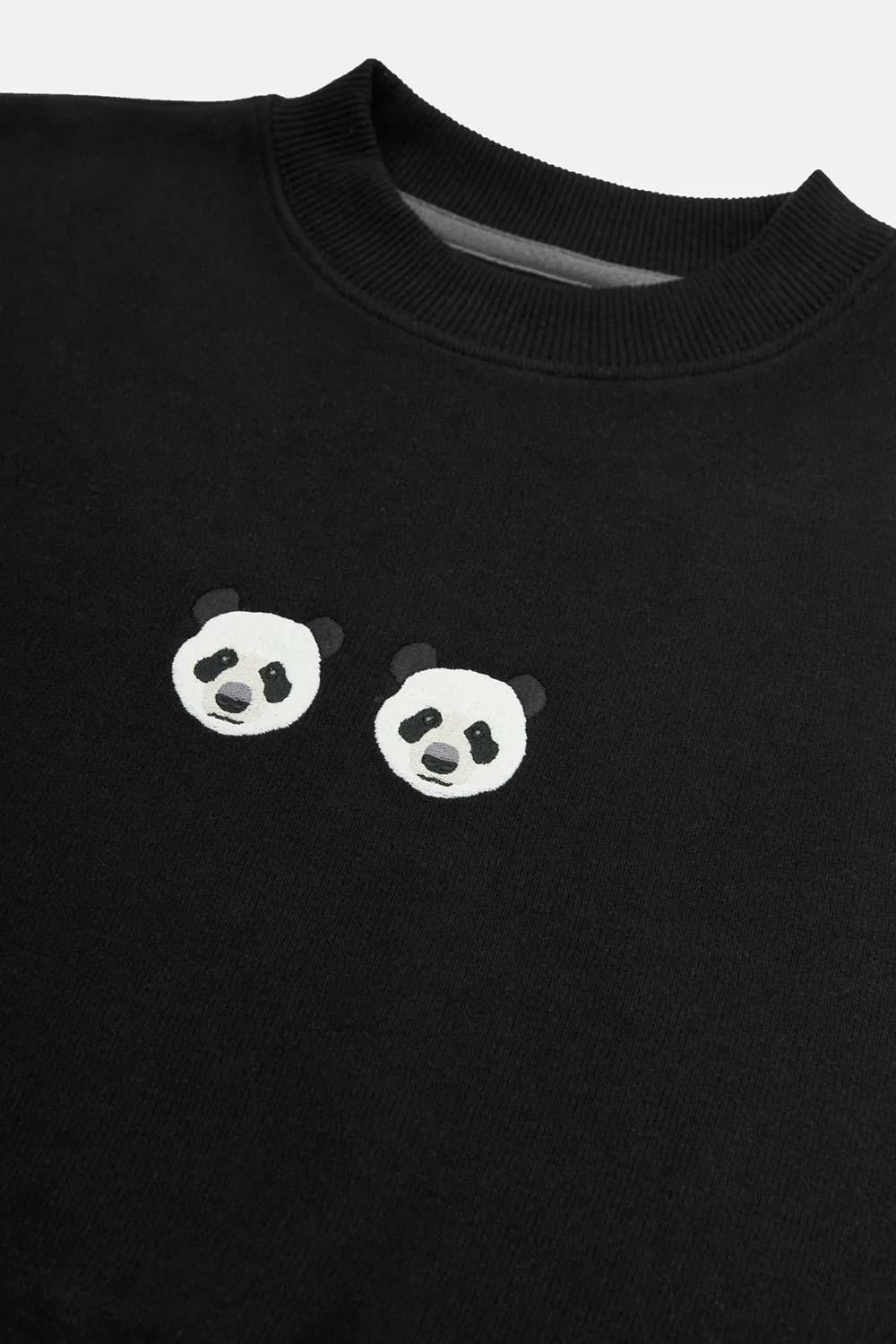 WWF Market-Chi & Chi Crop Sweatshirt - Siyah-Sweatshirts & Hoodies-3-milagron.live