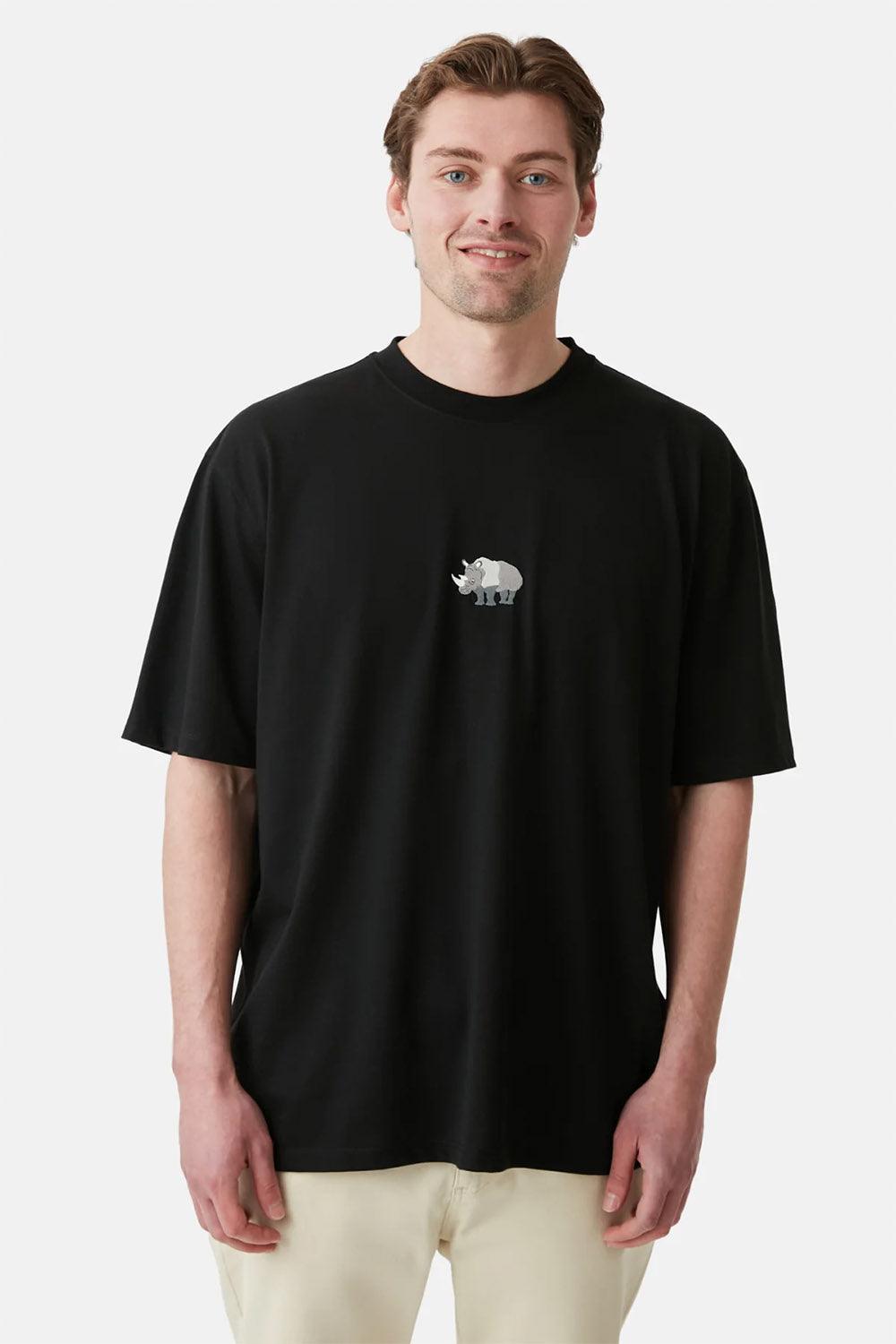 WWF Market-Gergedan Oversize T-shirt - Siyah-T-Shirts-6-milagron.live
