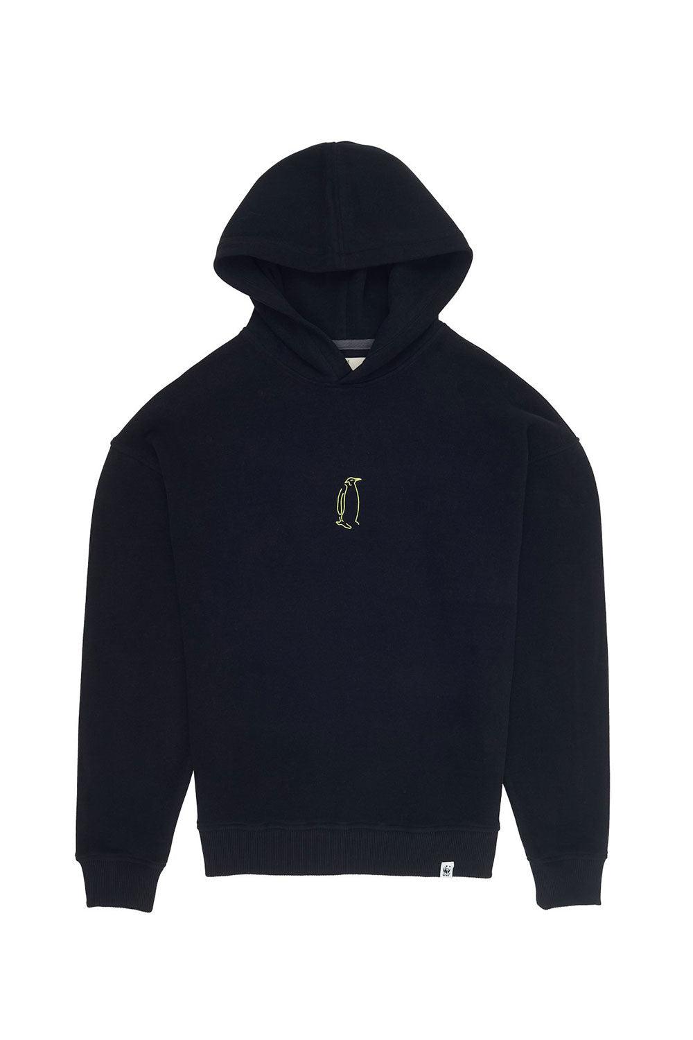 WWF Market-İmparator Penguen Hoodie - Siyah-Sweatshirts & Hoodies-1-milagron.live