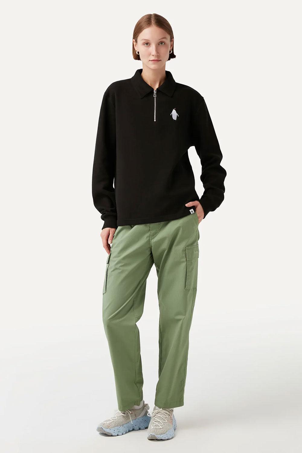 WWF Market-İmparator Penguen Polo Yaka Sweatshirt - Siyah-Sweatshirts & Hoodies-7-milagron.live