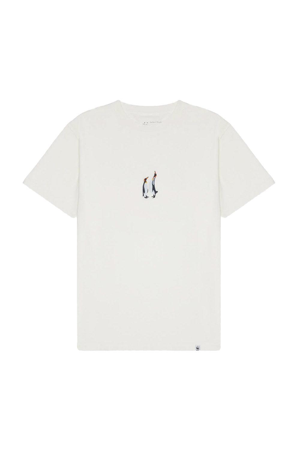 WWF Market-İmparator Penguen T-shirt - Ekru-T-Shirts-1-milagron.live