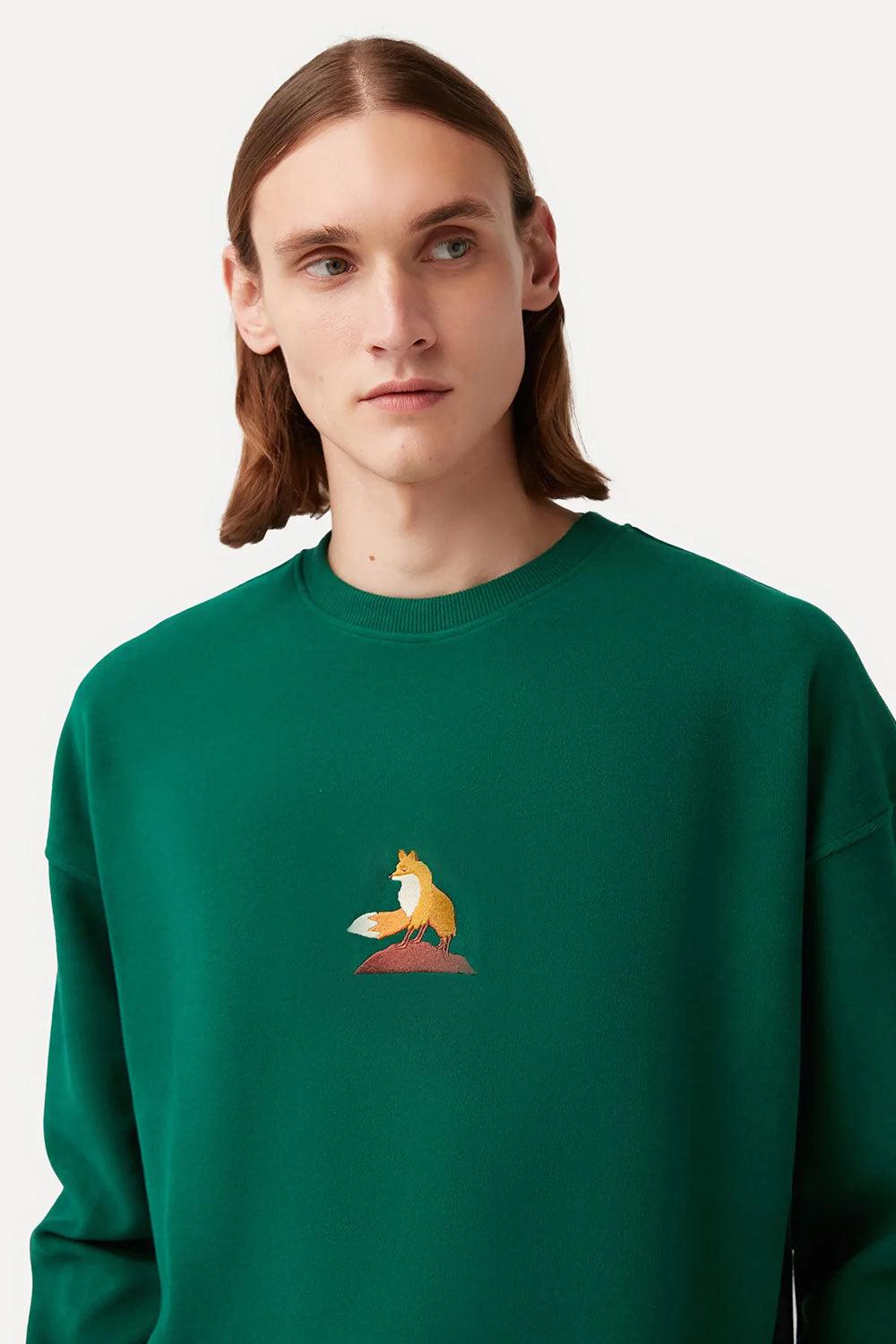 WWF Market-Kızıl Tilki Sweatshirt - Yeşil-Sweatshirts & Hoodies-4-milagron.live