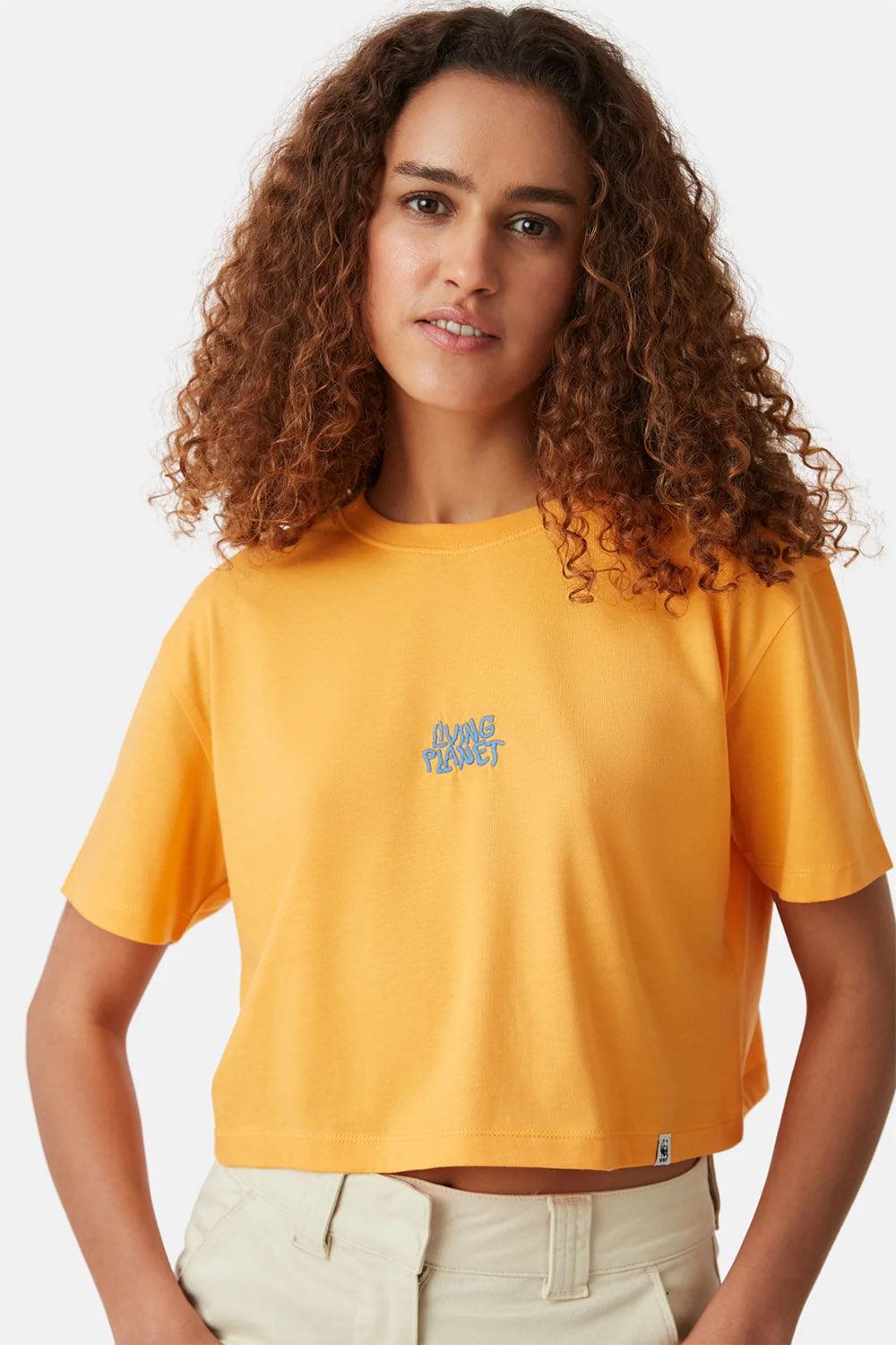 WWF Market-Living Planet Crop T-shirt - Turuncu-T-Shirts-3-milagron.live