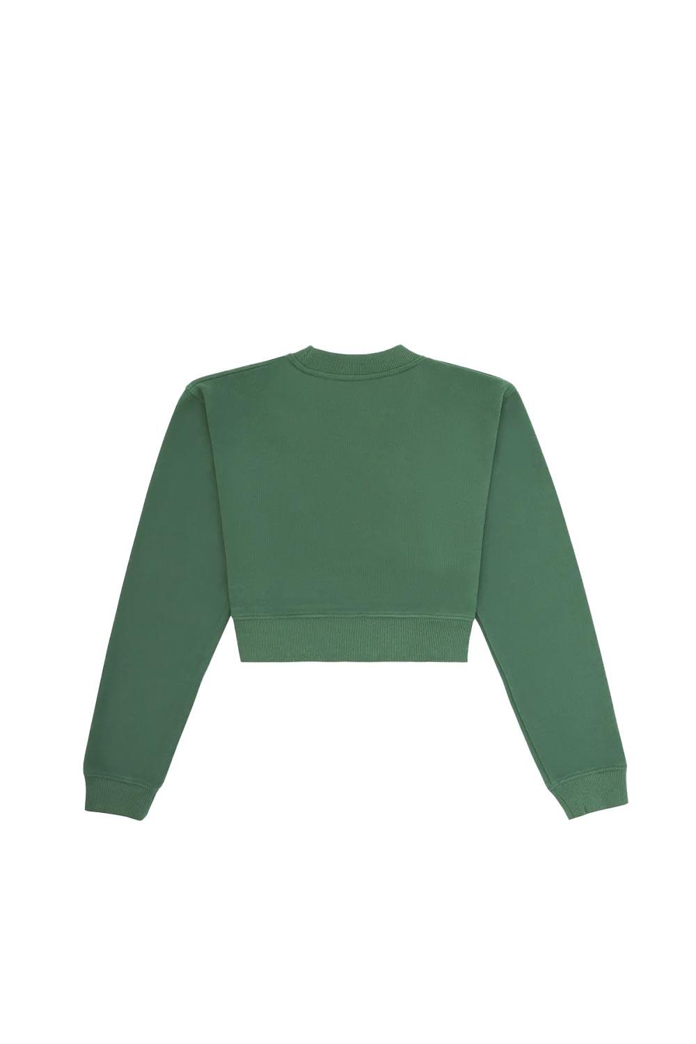 WWF Market-Mirket Crop Sweatshirt - Yeşil-Sweatshirts & Hoodies-6-milagron.live