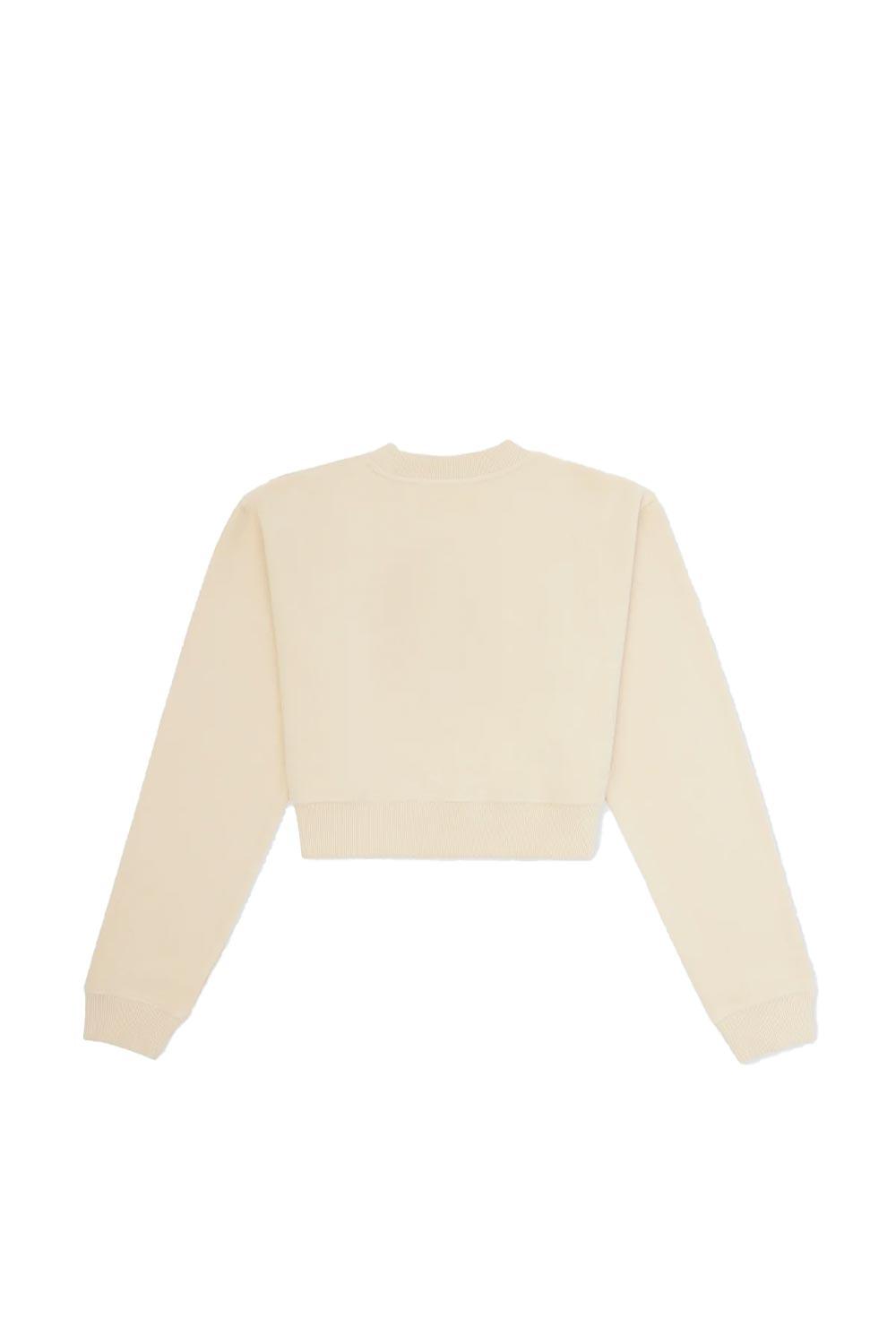 WWF Market-Palyaço Balığı Crop Sweatshirt - Bej-Sweatshirts & Hoodies-6-milagron.live