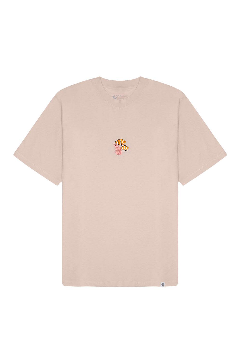 WWF Market-Palyaço Balığı Oversize T-shirt - Gül Kurusu-T-Shirts-1-milagron.live
