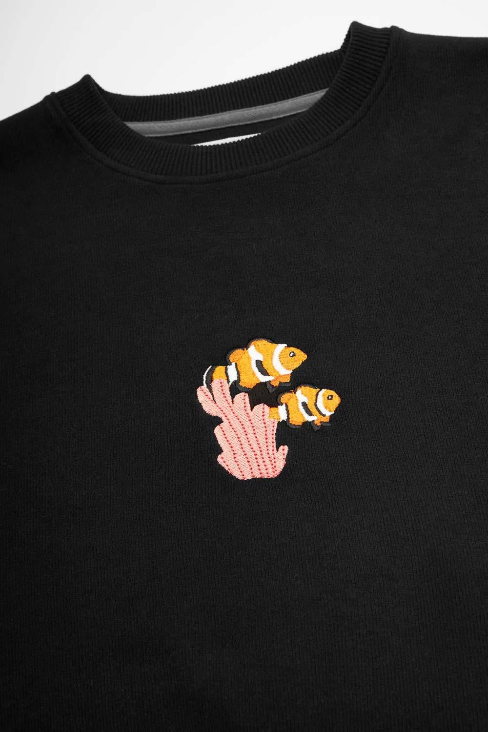 WWF Market-Palyaço Balığı Sweatshirt - Siyah-Sweatshirts & Hoodies-2-milagron.live