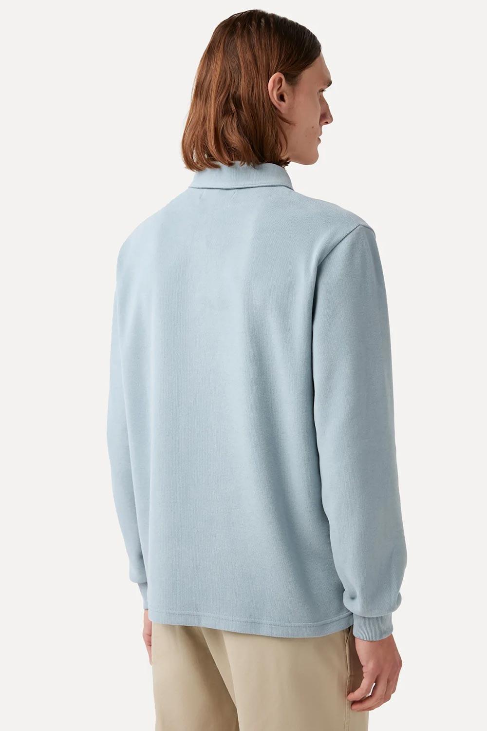 WWF Market-Turna Kuşu Polo Yaka Sweatshirt - Mavi-Sweatshirts & Hoodies-6-milagron.live