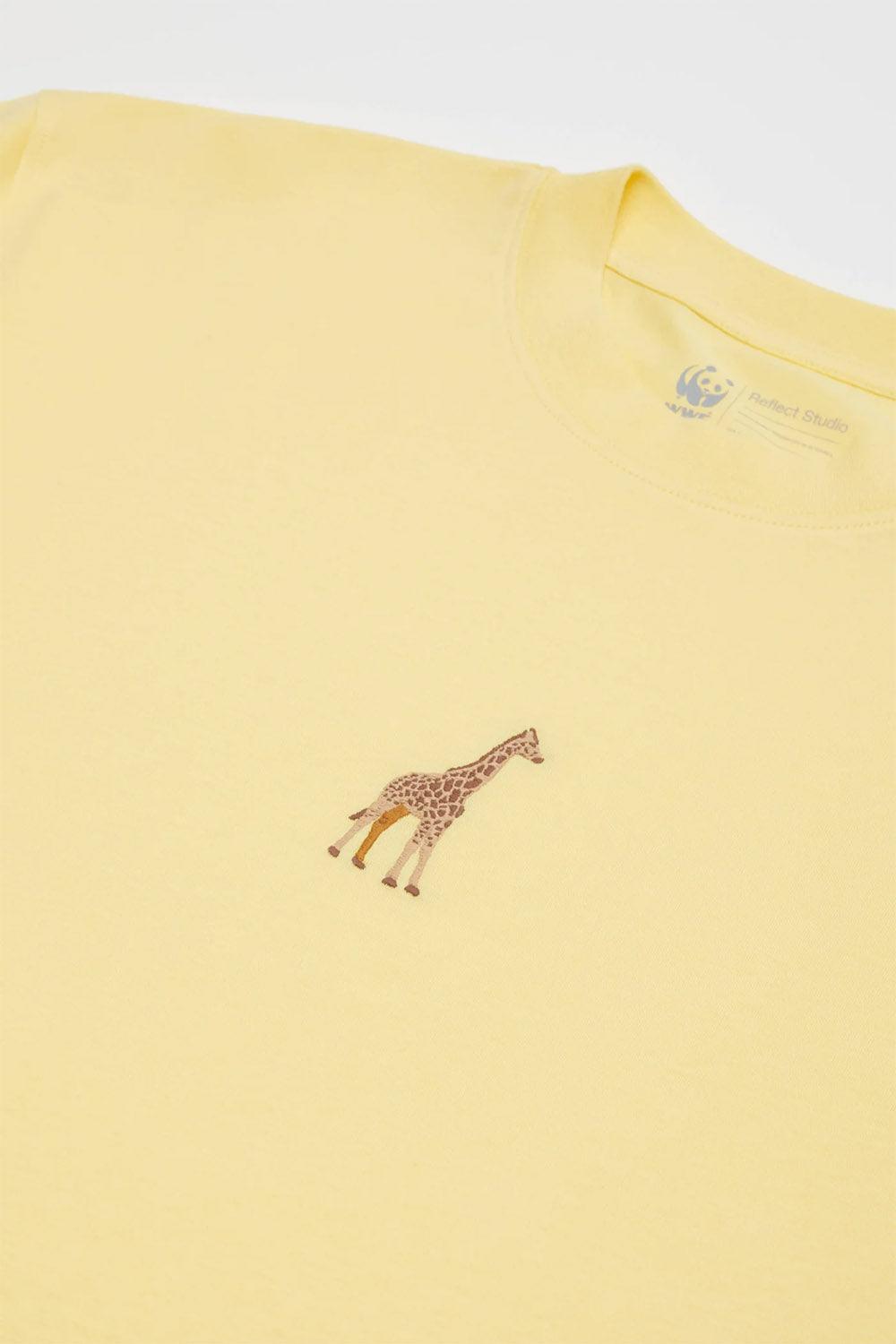 WWF Market-Zürafa Oversize T-shirt - Açık Sarı-T-Shirts-2-milagron.live