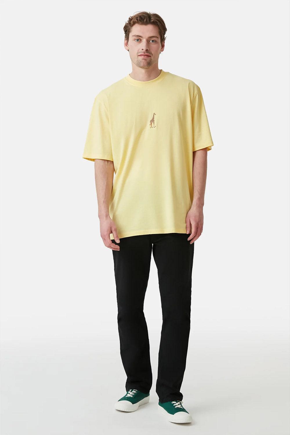 WWF Market-Zürafa Oversize T-shirt - Açık Sarı-T-Shirts-3-milagron.live
