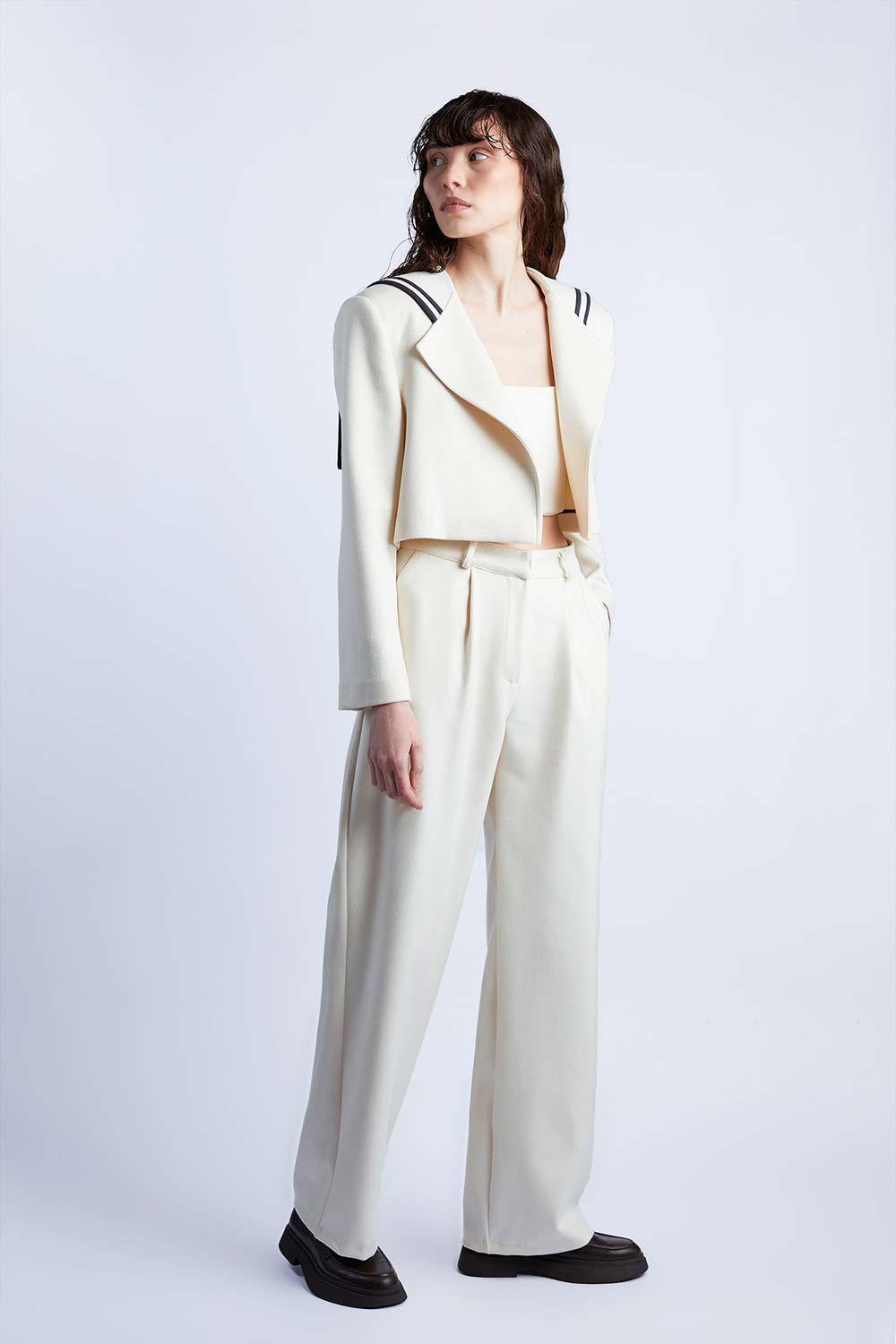 Wabi Sabi-Sail Crop Kaşmir Ceket-Ceket-2-milagron.live