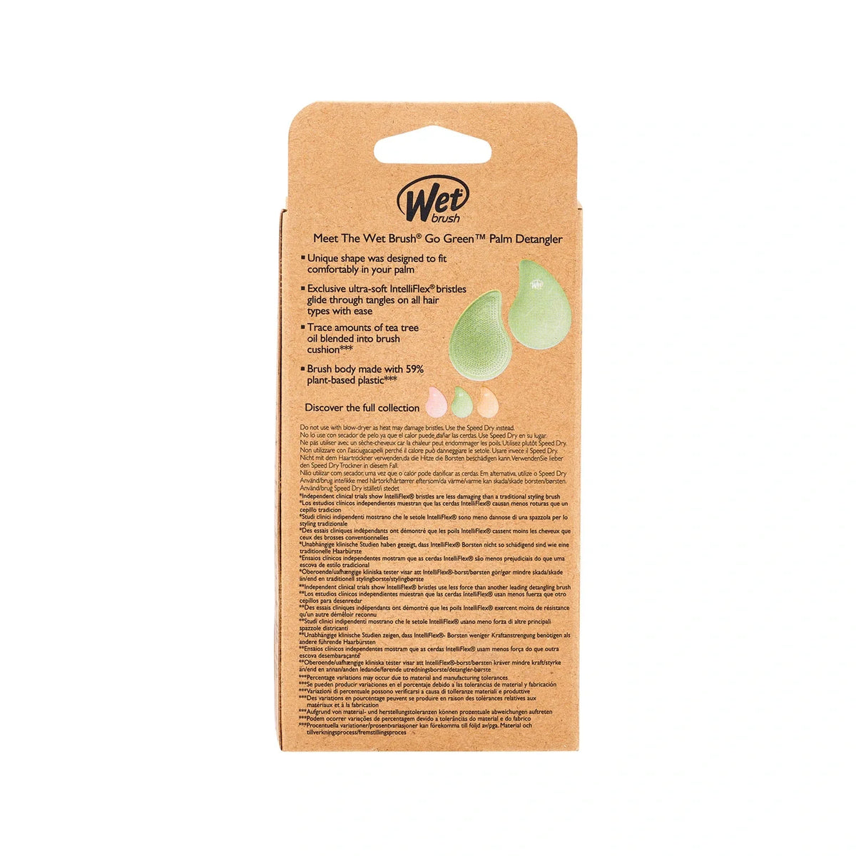 Wet Brush Go Green Palm Detangler Çay Ağacı Yağlı Saç Fırçası