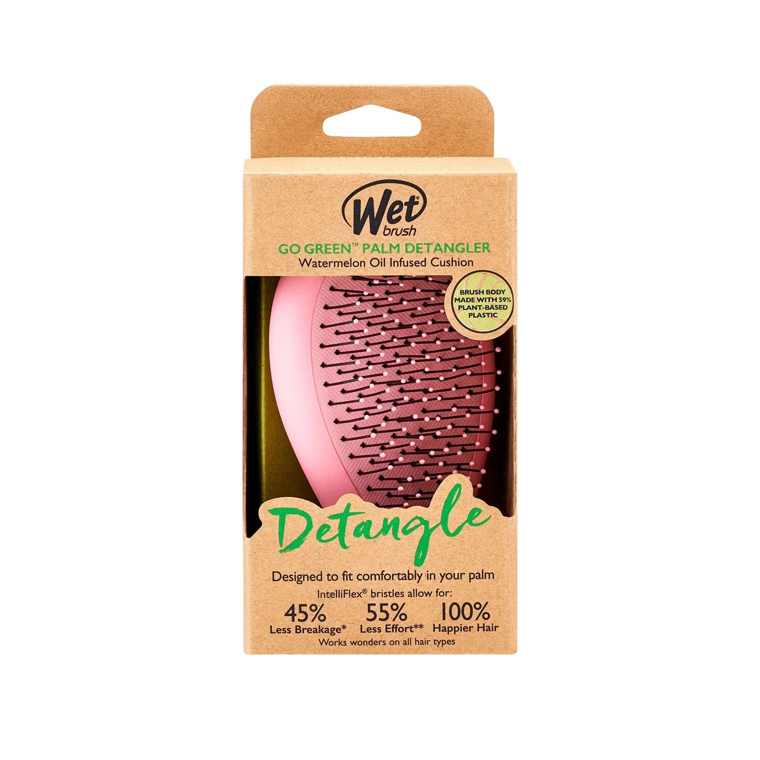 Wet Brush Go Green Palm Detangler Karpuz Çekirdeği Yağlı Saç Fırçası